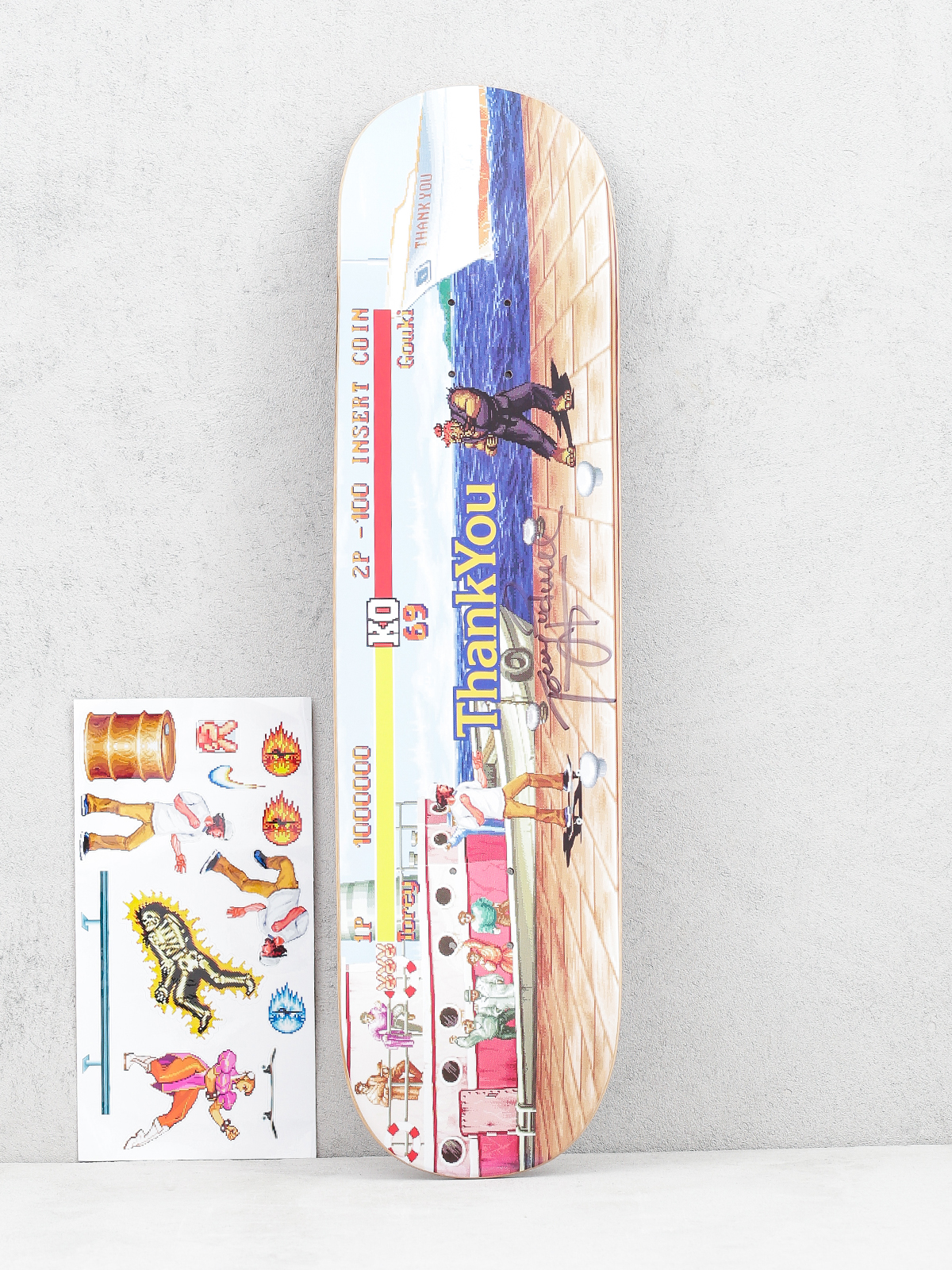 Planche De Skateboard SIGNÉE Torey Pudwill - Street Fighter & Mortal Kombat - Thank You Brand - Neuf
