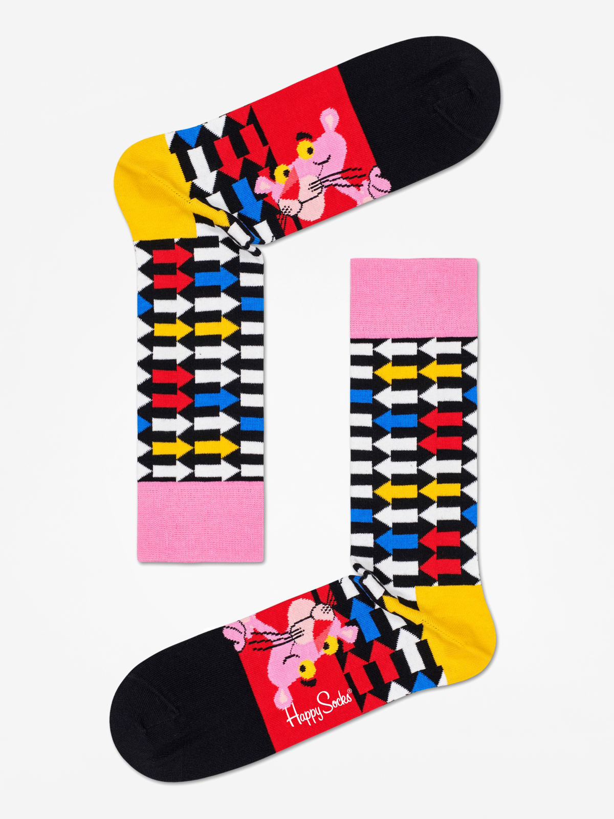 Happy Socks Pink Panther Jet Pink Socks (black/multi)