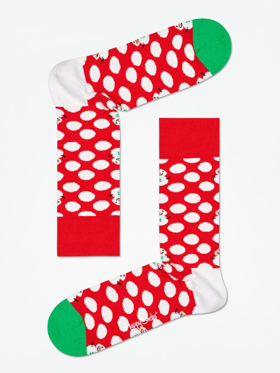 Happy Socks Big Dot Snowman Socken (red/white)