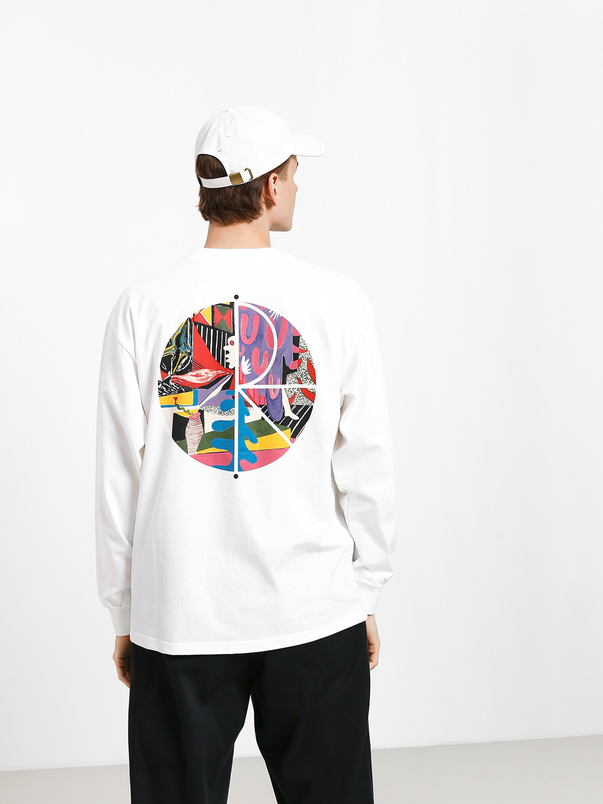 Polar Skate Tk Fill Logo Longsleeve (white)