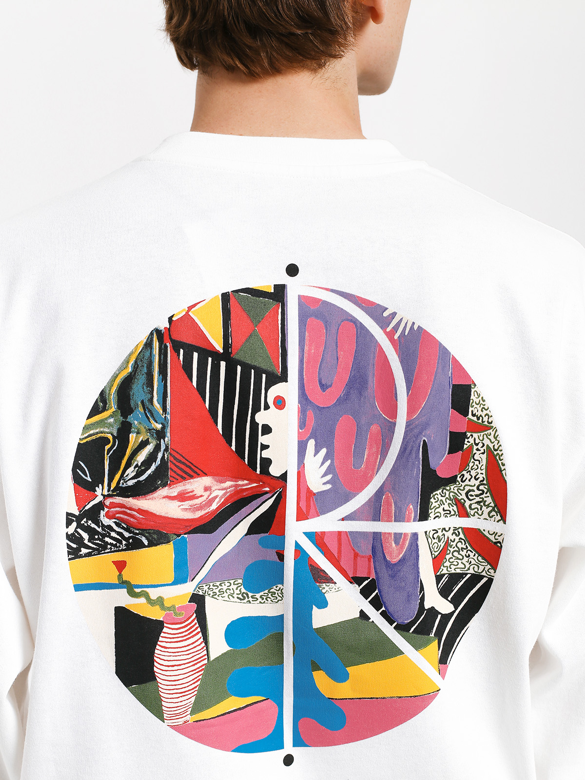Polar Skate Tk Fill Logo Longsleeve (white)