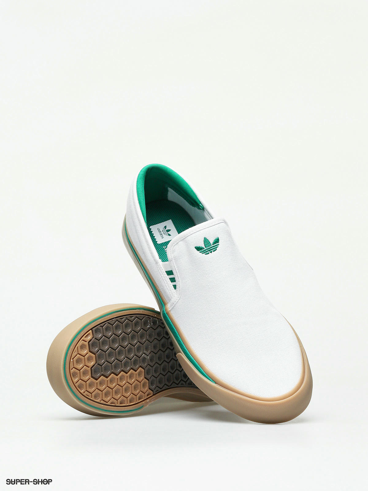 Adidas slip on outlet green