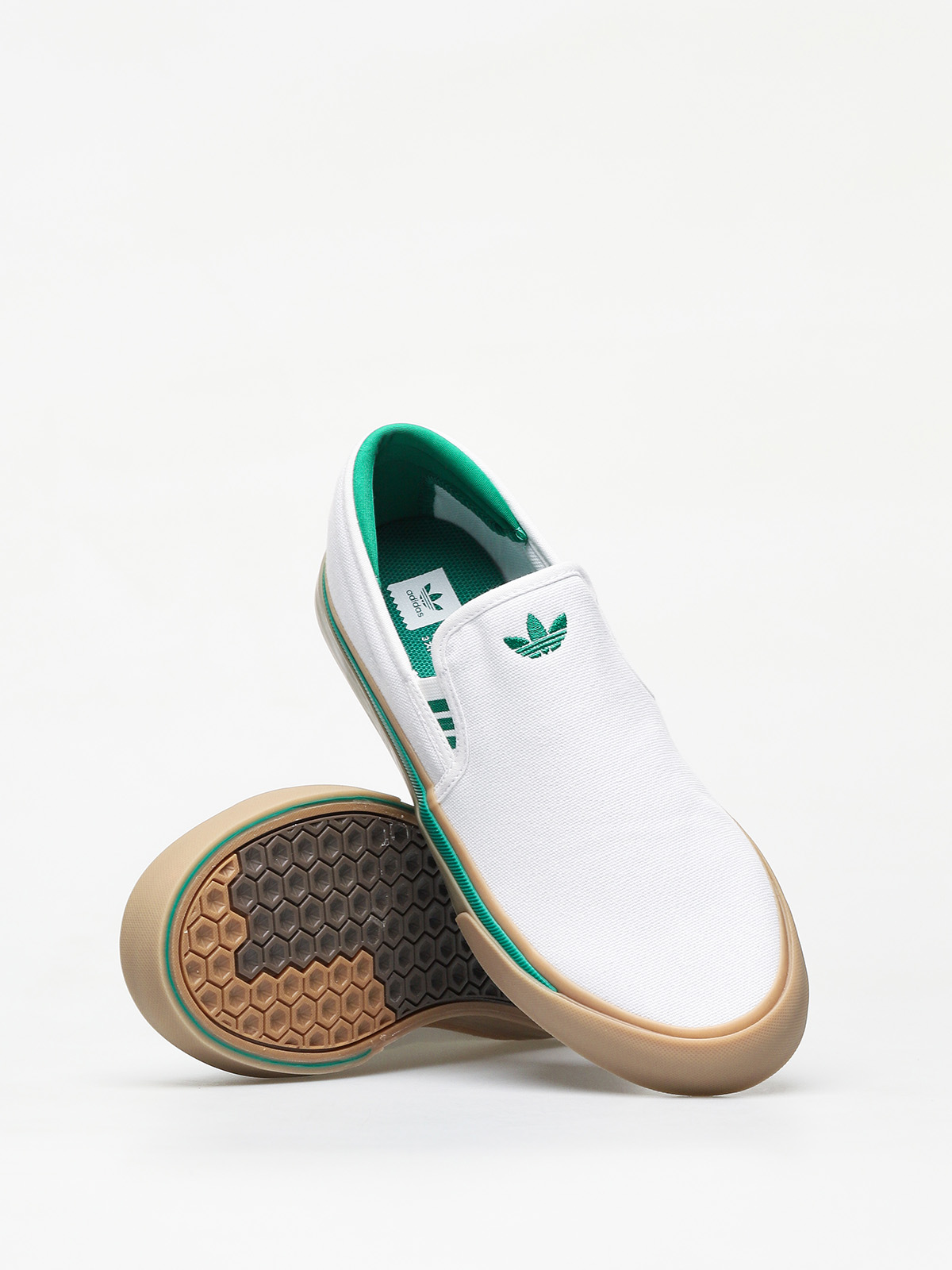adidas Sabalo Slip Shoes (ftwr white/bold green/gum4)
