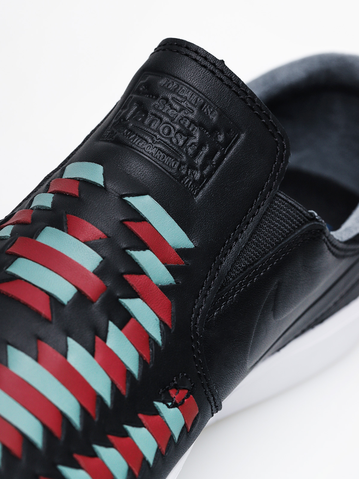 Nike SB Zoom Janoski Slip Rm Crafted Shoes (black/black bicoastal team red)