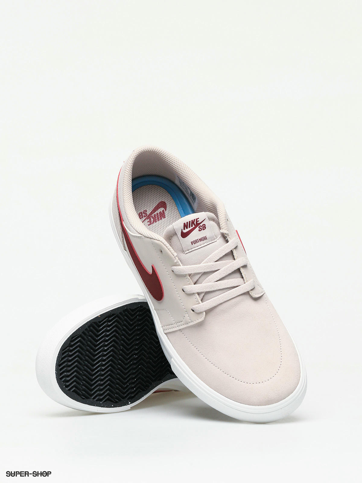 Nike sb solarsoft hot sale portmore ii white