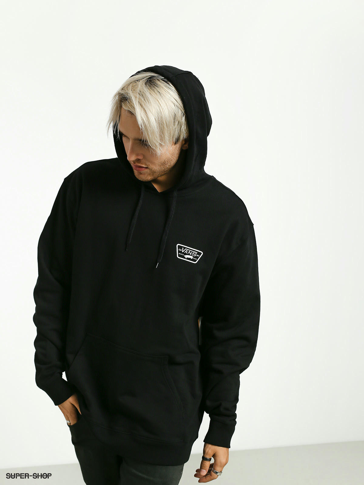 All black outlet vans hoodie