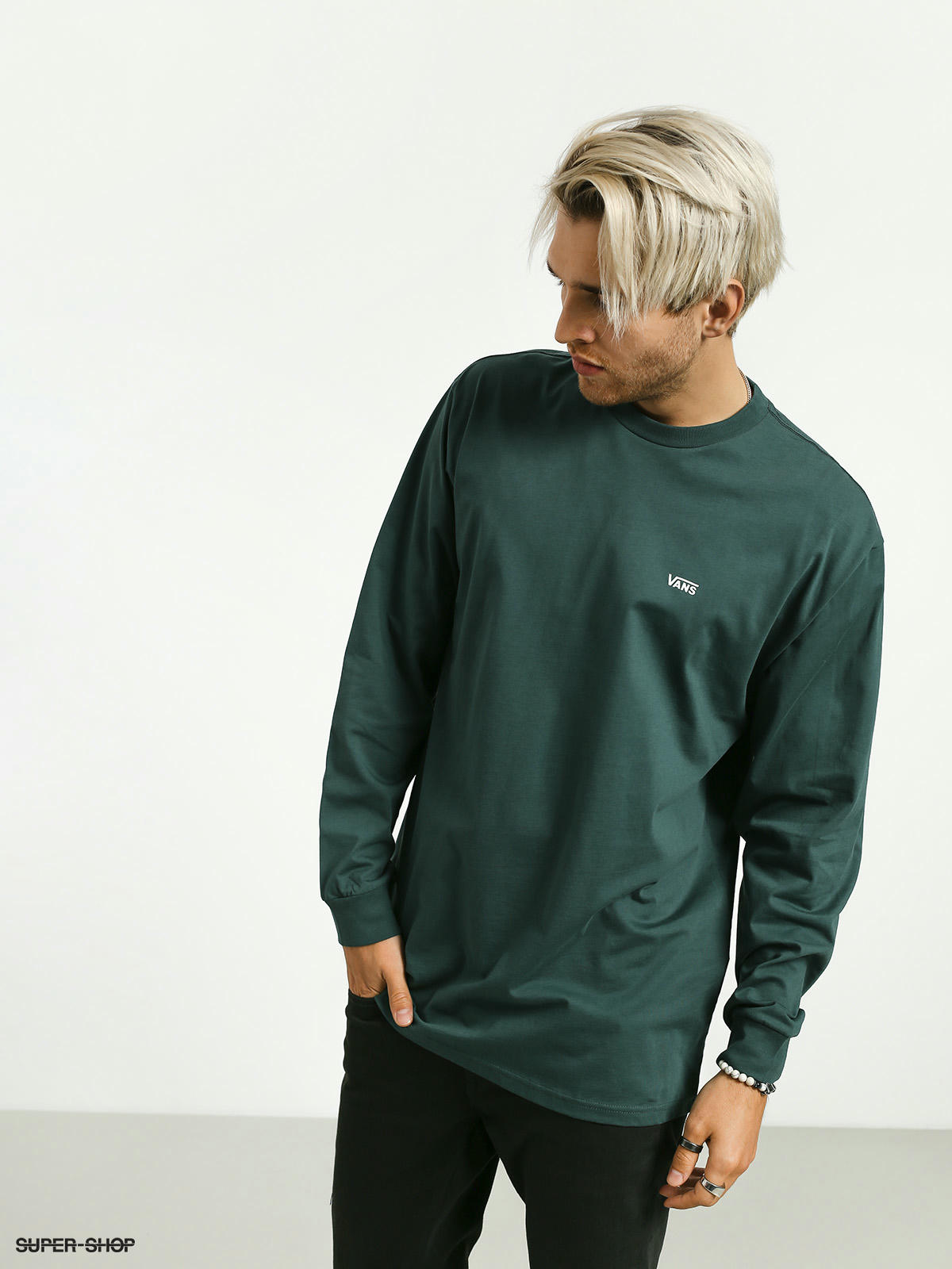 vans long sleeve green