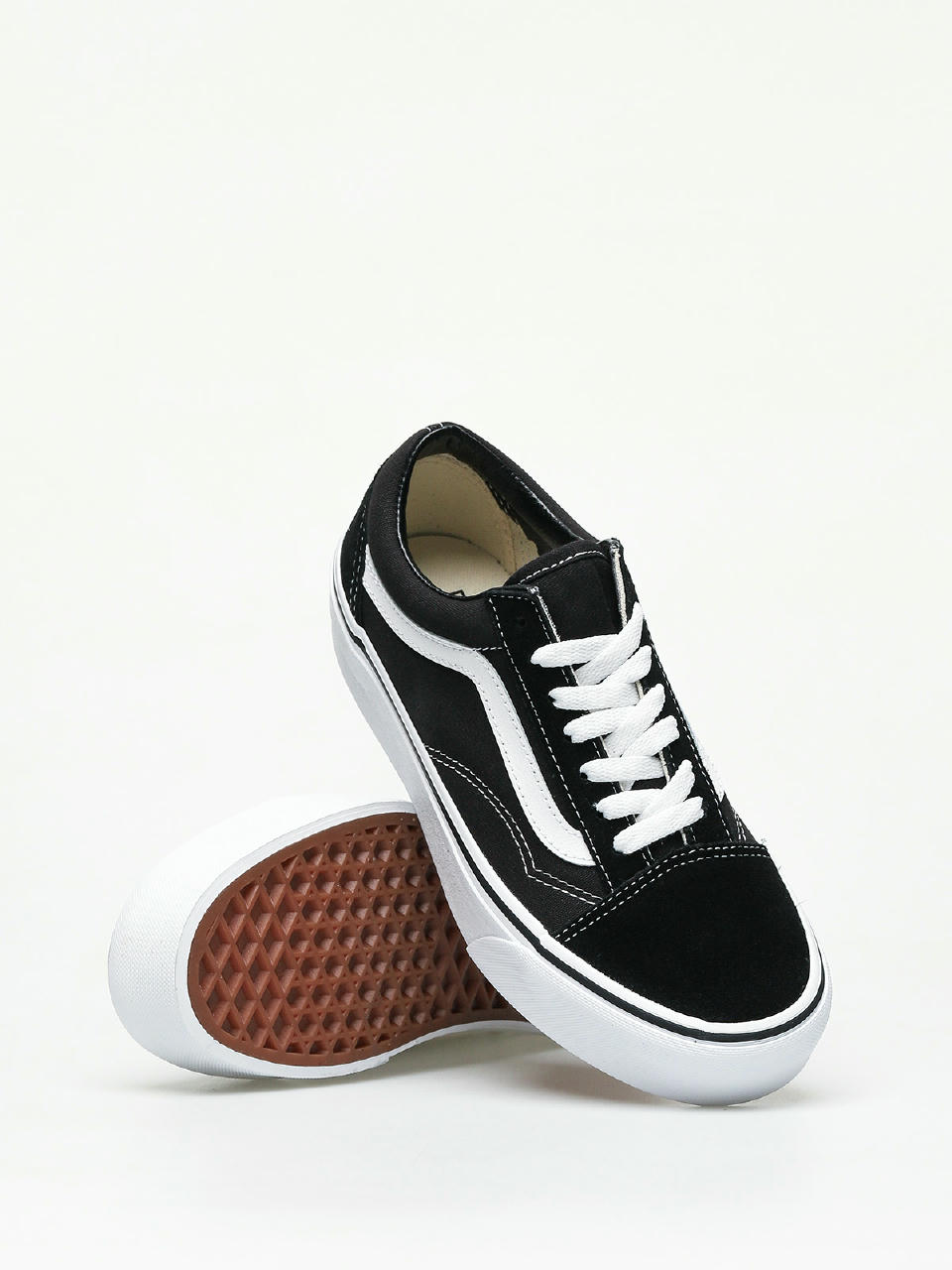 øverste hak bekymre kronblad Vans Old Skool Platform Shoes (black/white)