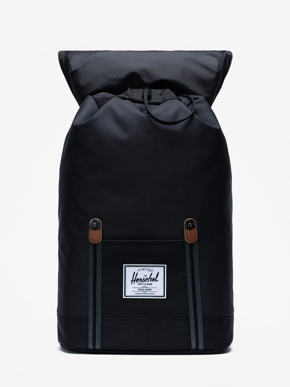 black and tan backpack