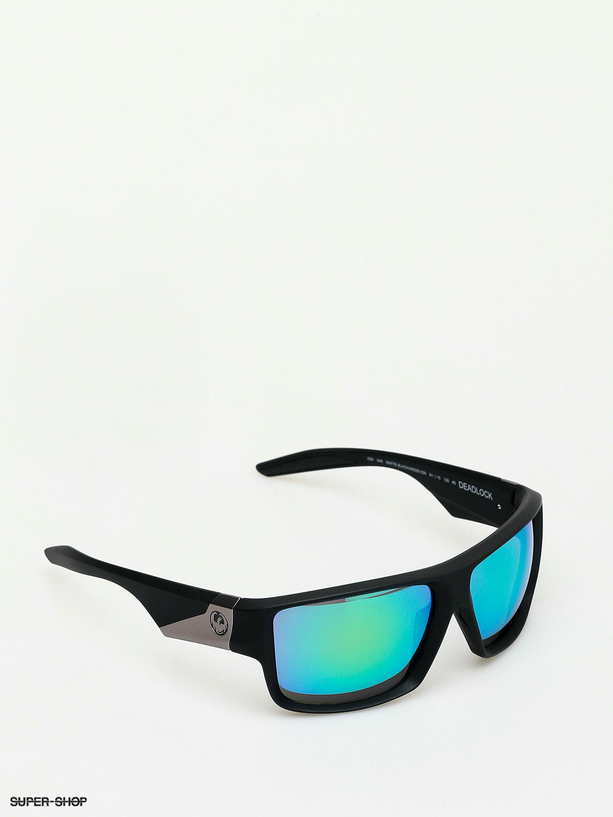 Dragon Deadlock Sunglasses Matte Black Green Ion