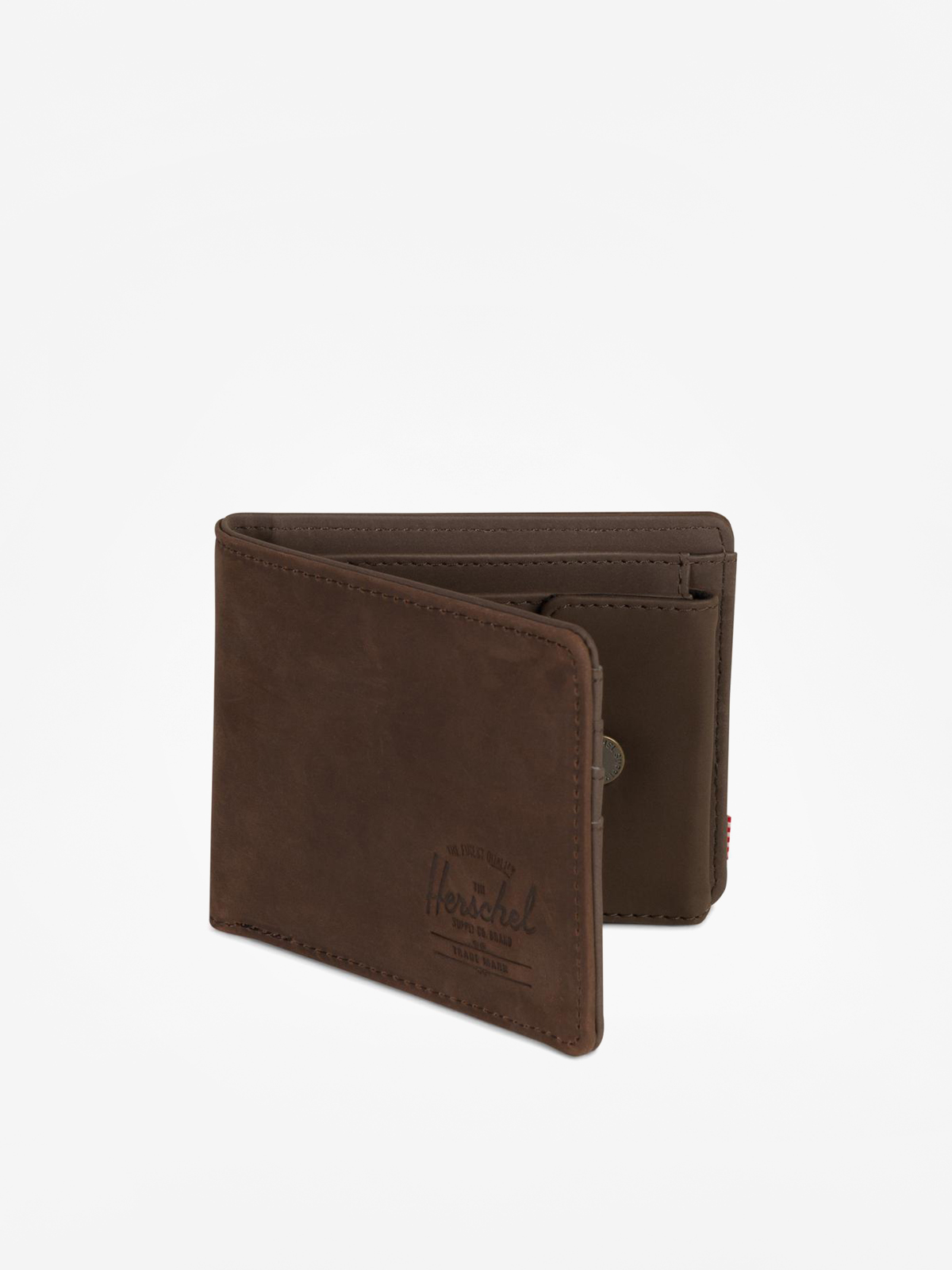 Herschel Supply Co. Hank Coin Leather Rfid Wallet (nubuck brown)