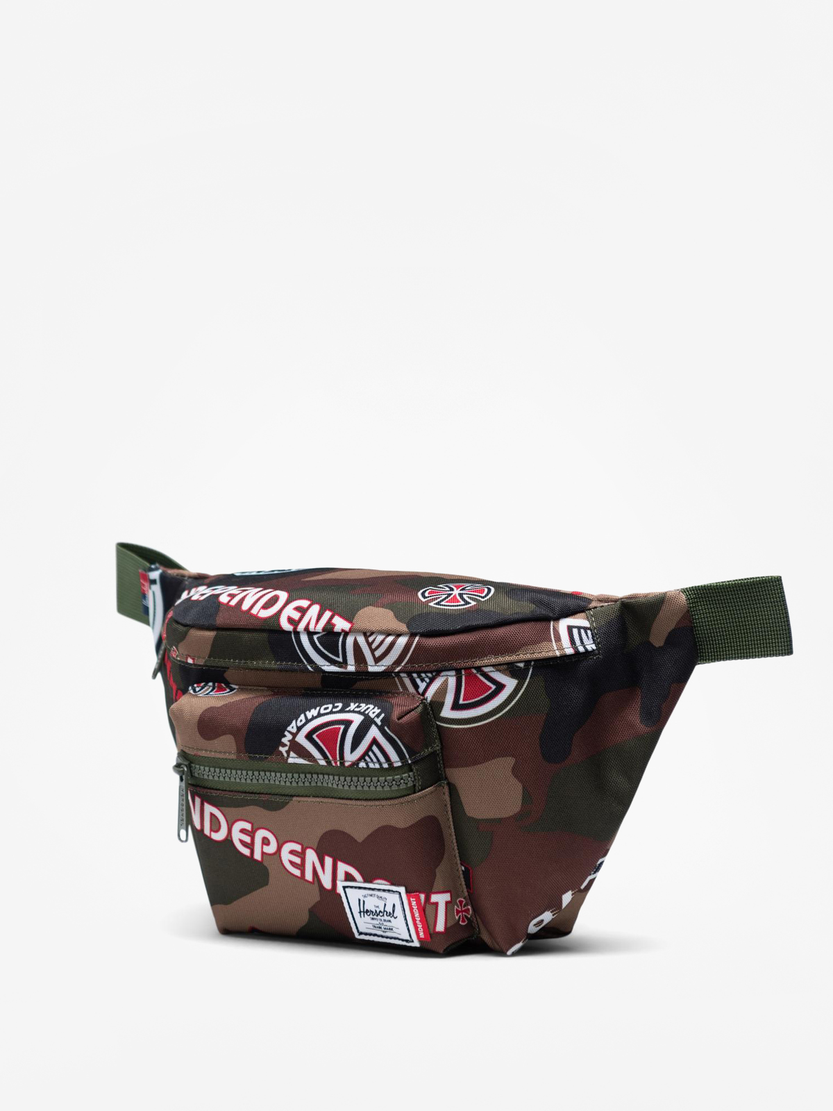 Herschel Supply Co. Independent Seventeen Bum bag camo woodland camo multi independent logo cypress