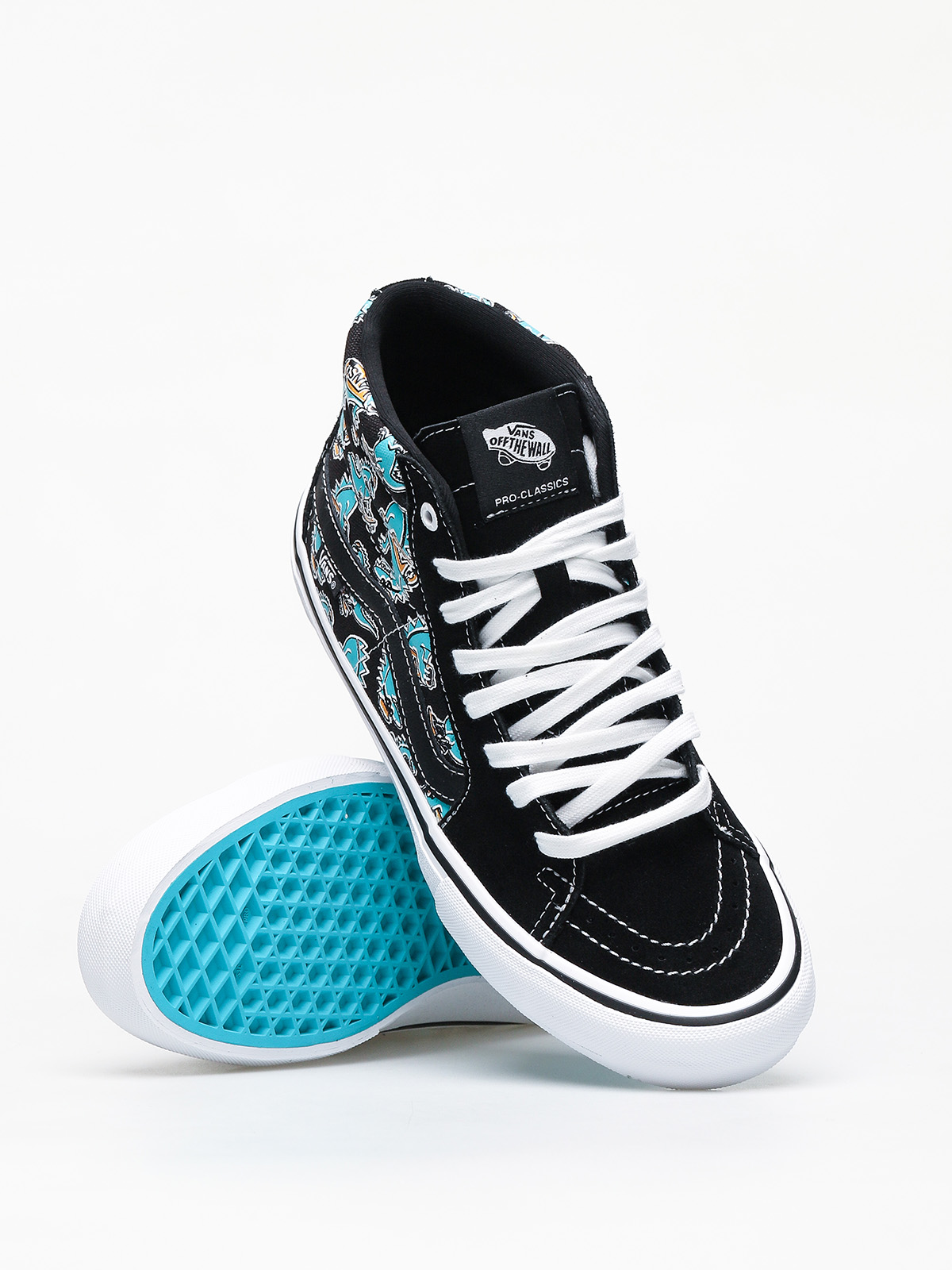 Vans Sk8 Hi Pro Shoes black (vanosaur/black)