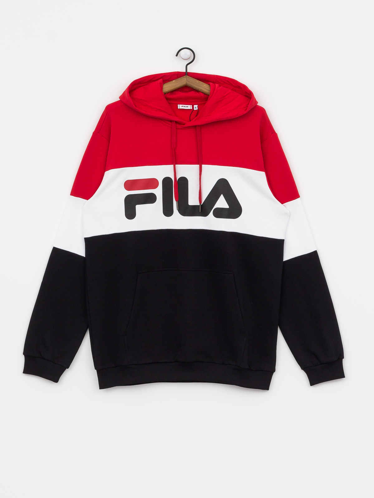 Fila Night Blocked HD Hoodie (true red/black/bright white)