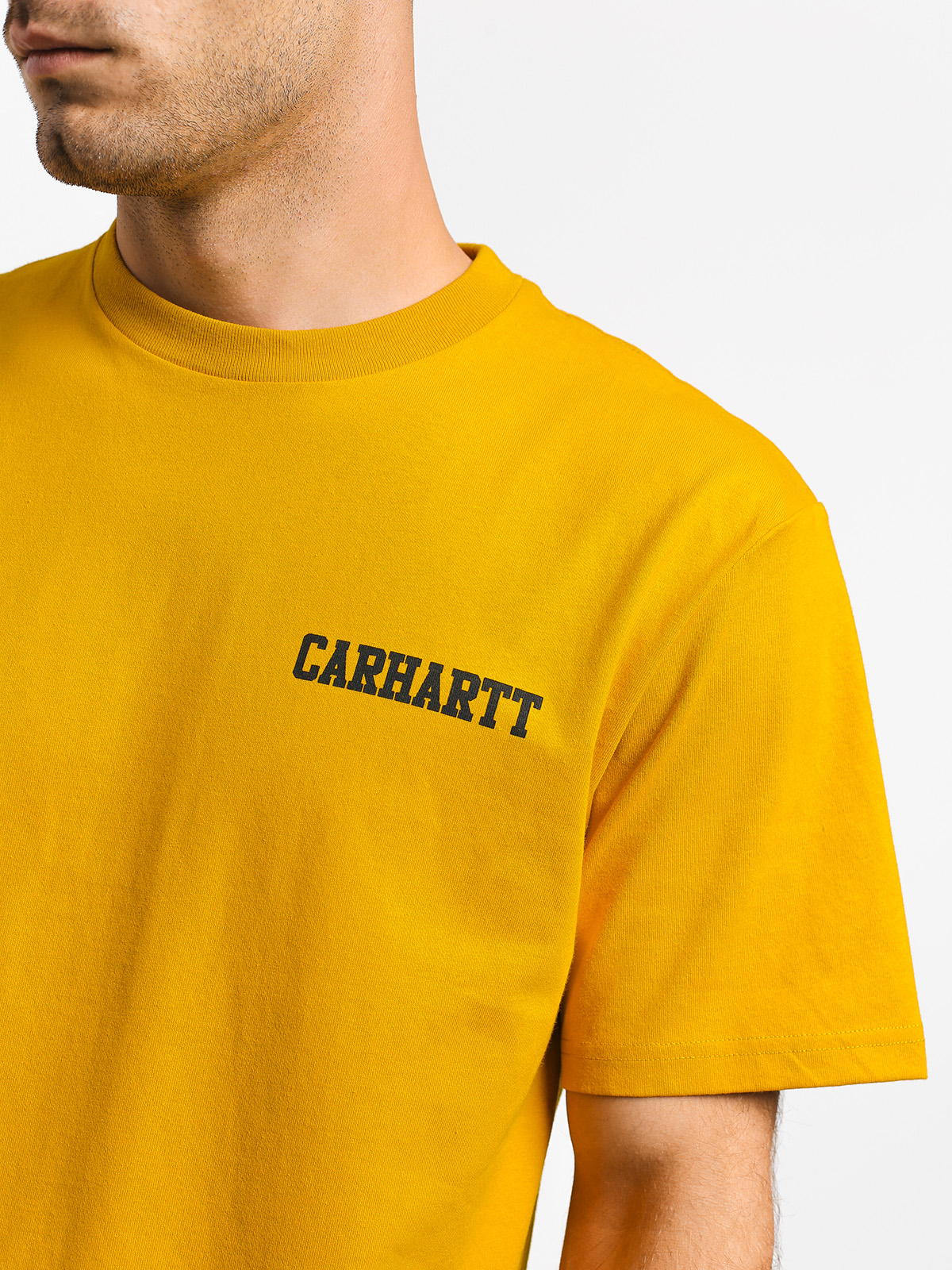 Carhartt WIP College Script T-shirt (colza/black)