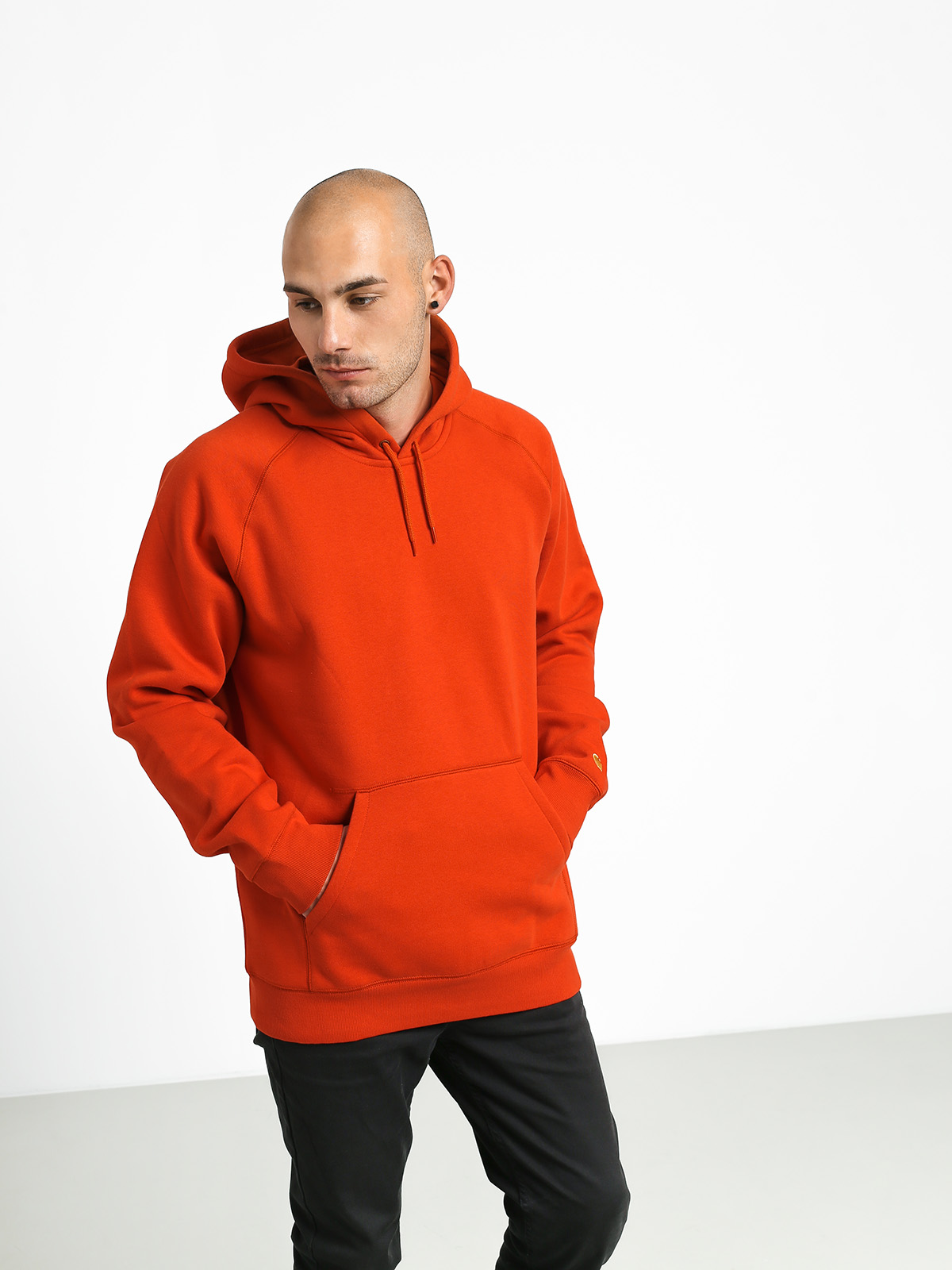 Carhartt WIP Chase HD Hoodie (brick orange/gold)