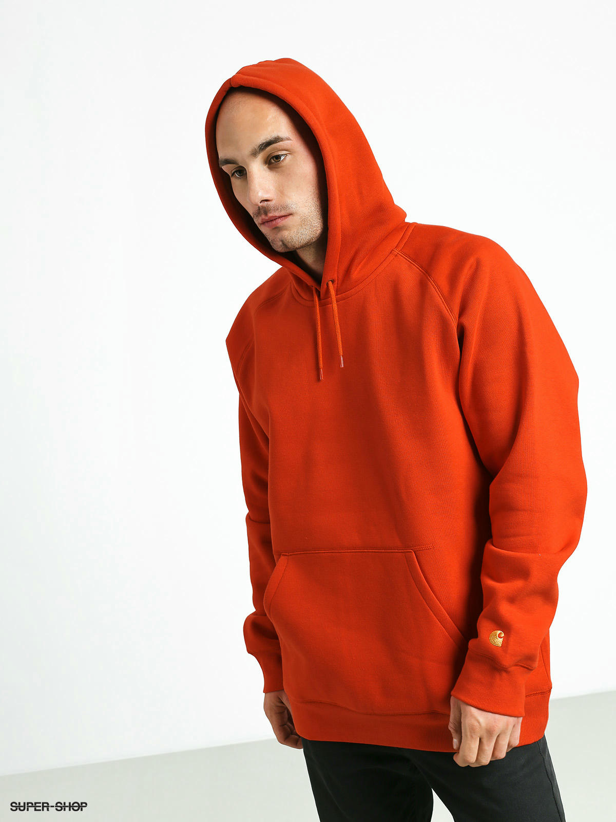 Carhartt WIP Chase HD Hoodie (brick orange/gold)