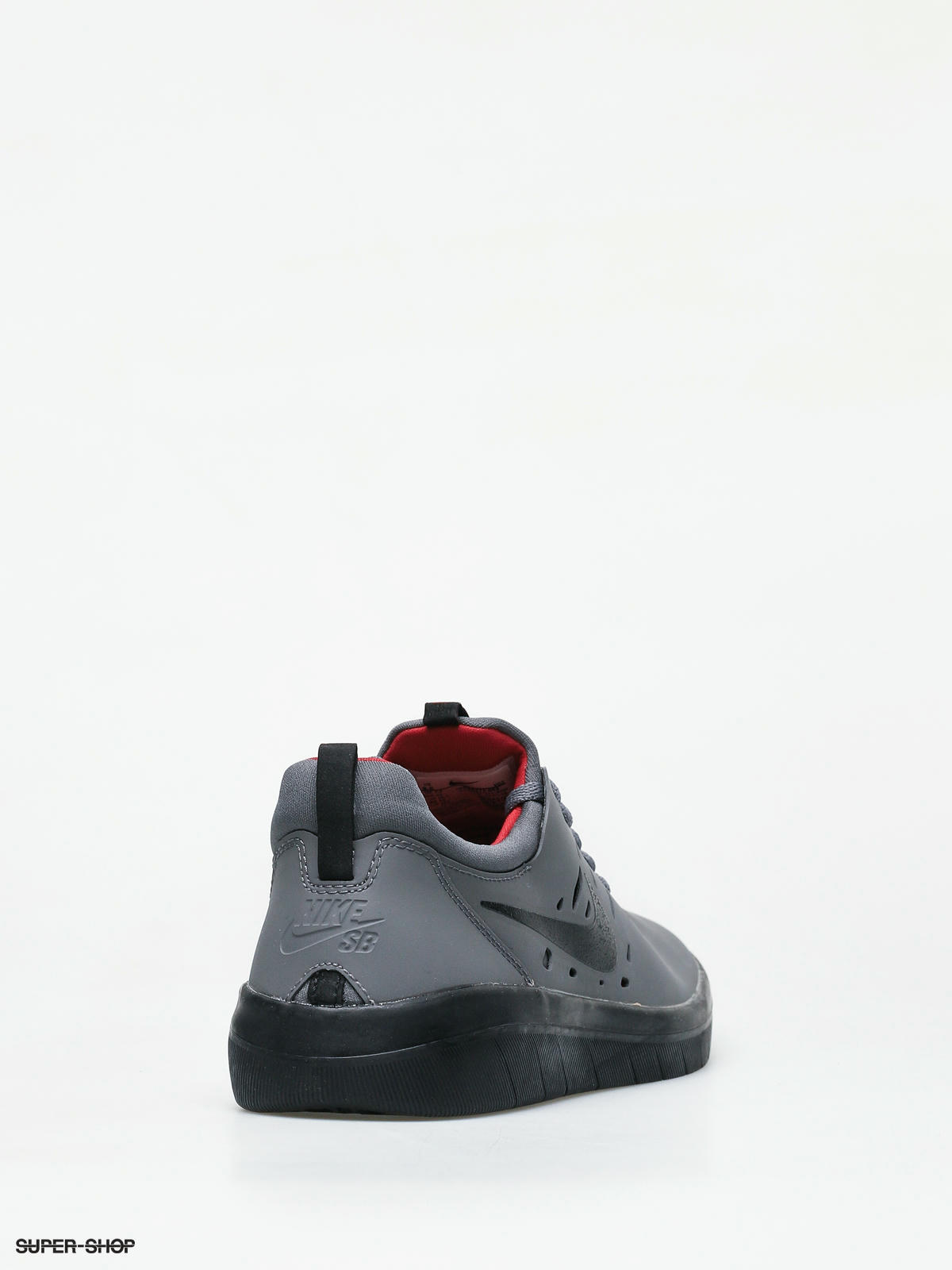 nike sb nyjah free dark grey gym red black