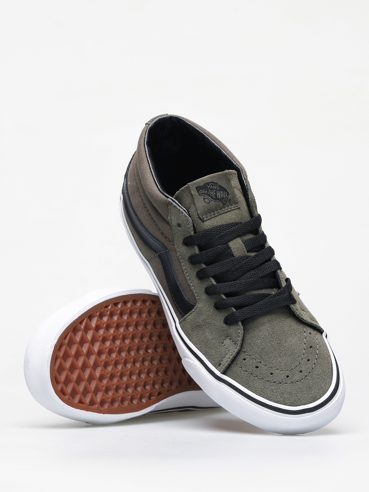 Vans Sk8 Mid Shoes (grape leaf/true white)