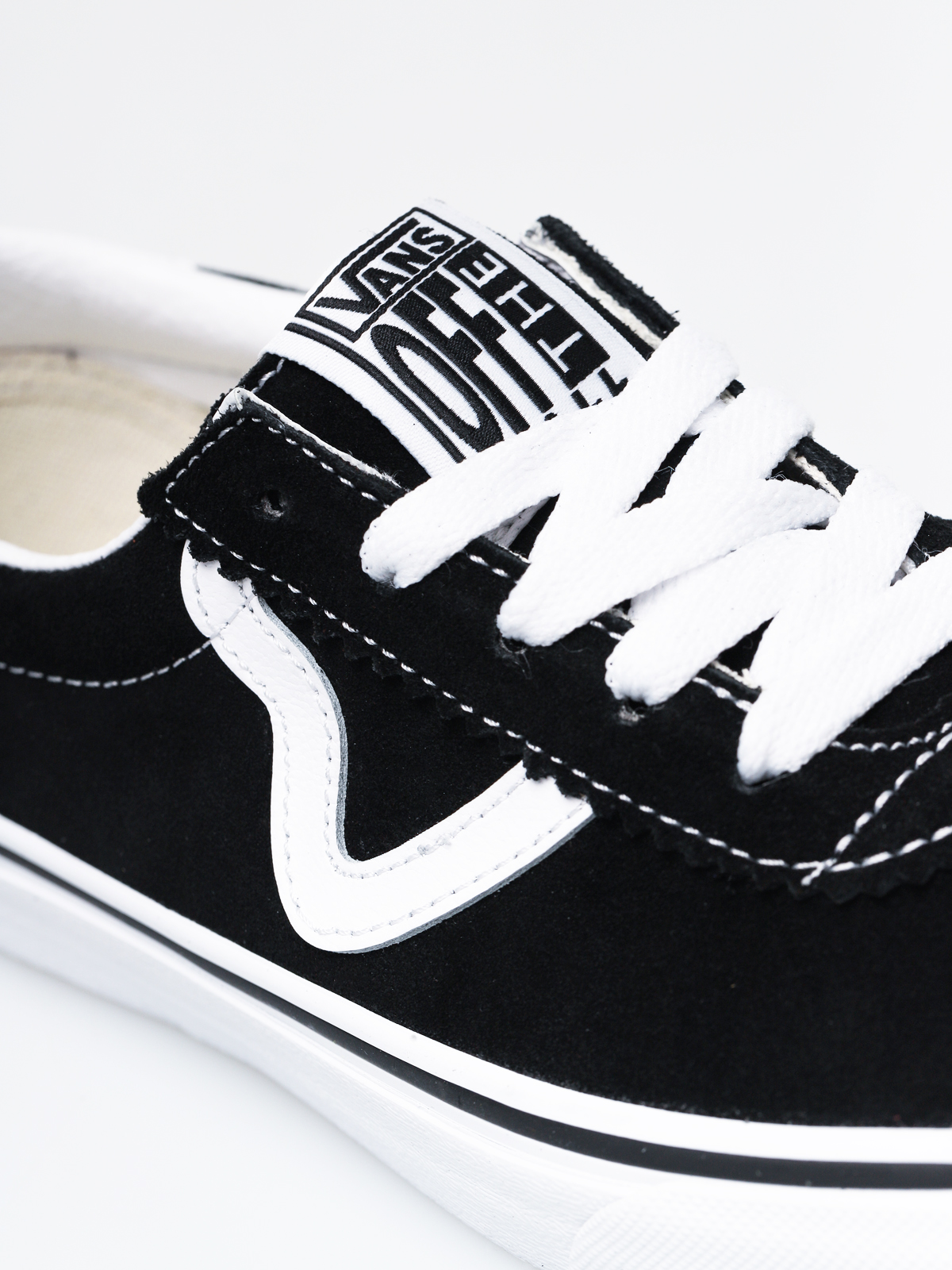 vans sport black classic white
