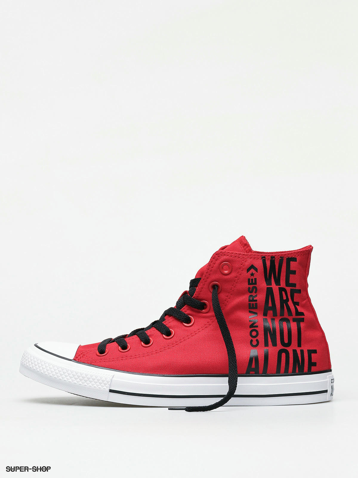 black and red chucks