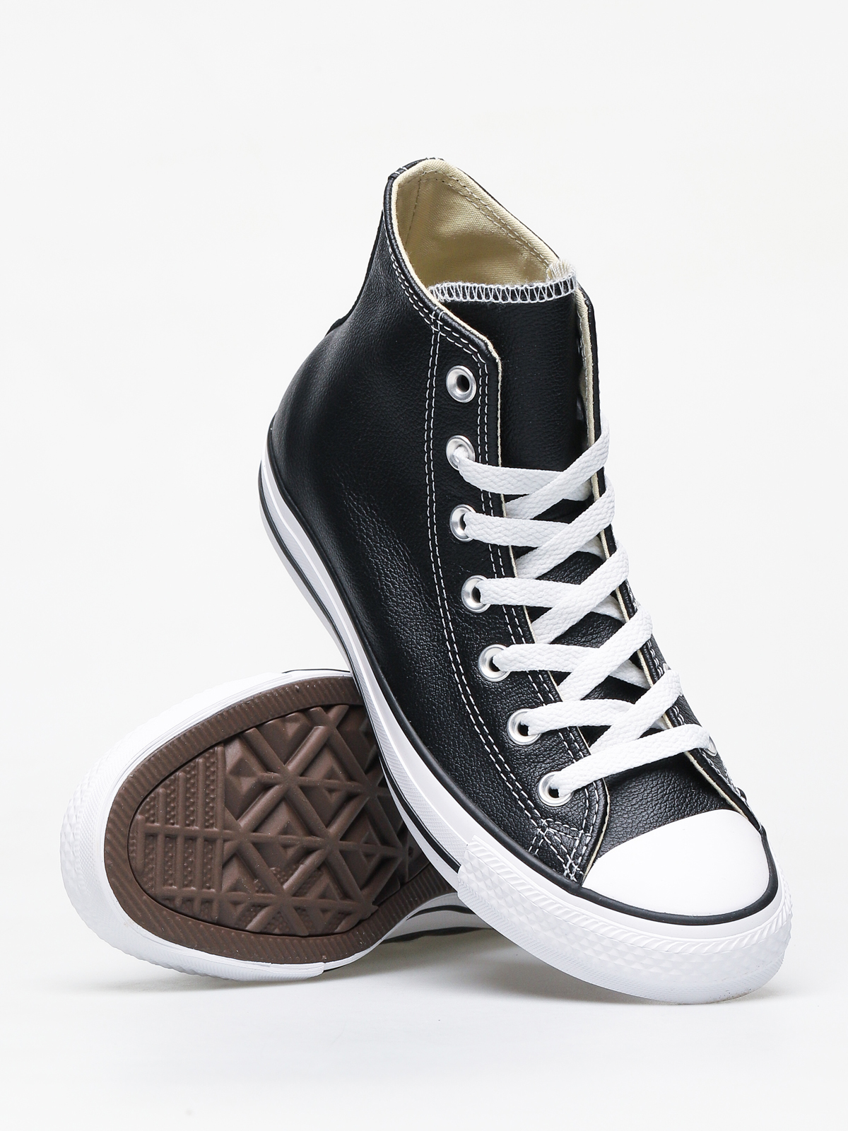 Converse Chuck Taylor All Star Hi Leather Chucks (blk)