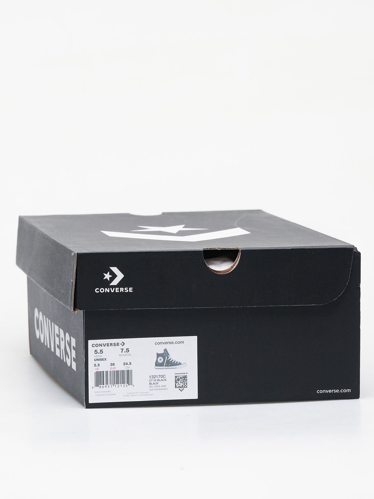 Converse Chuck Taylor All Star Hi Leather Chucks (blk)