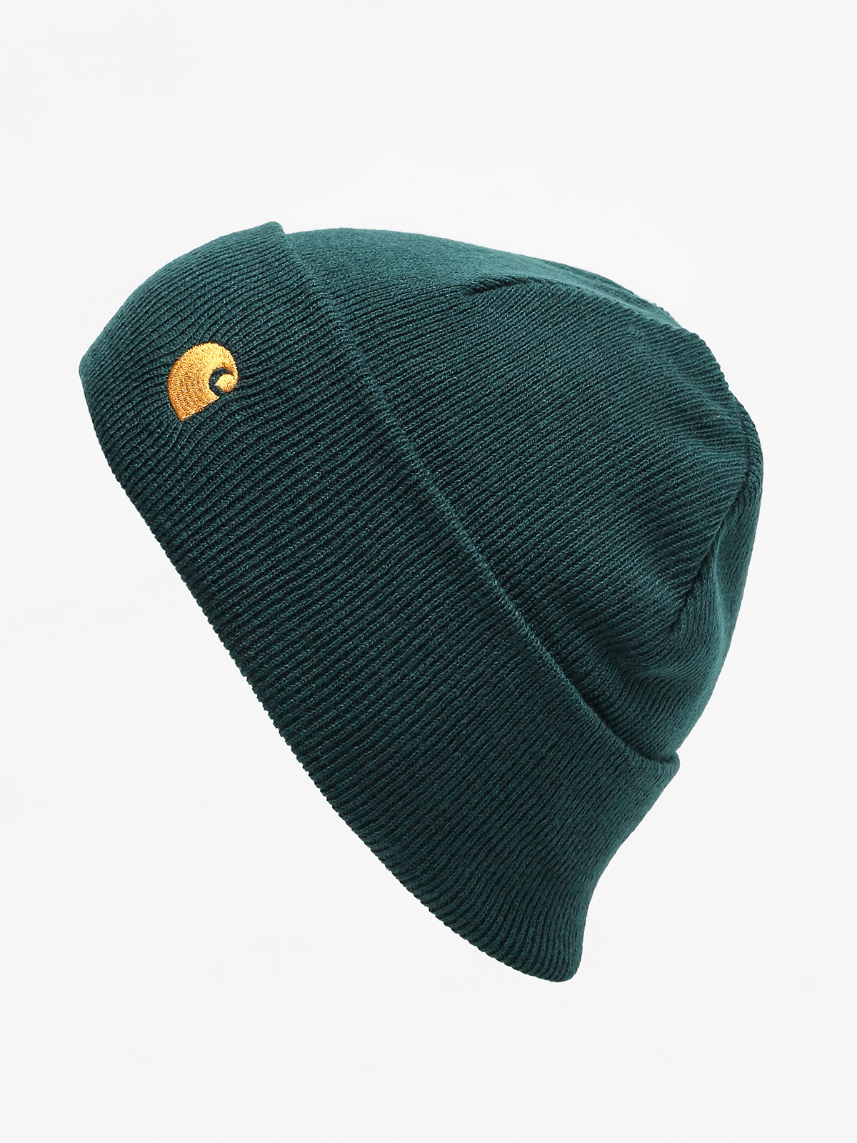 Carhartt WIP Chase Beanie (dark fir/gold)