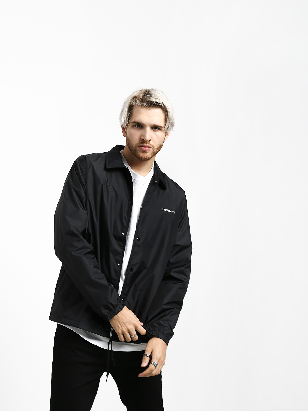 Carhartt WIP Carhartt Script Coach Jacket - black (black/wax)