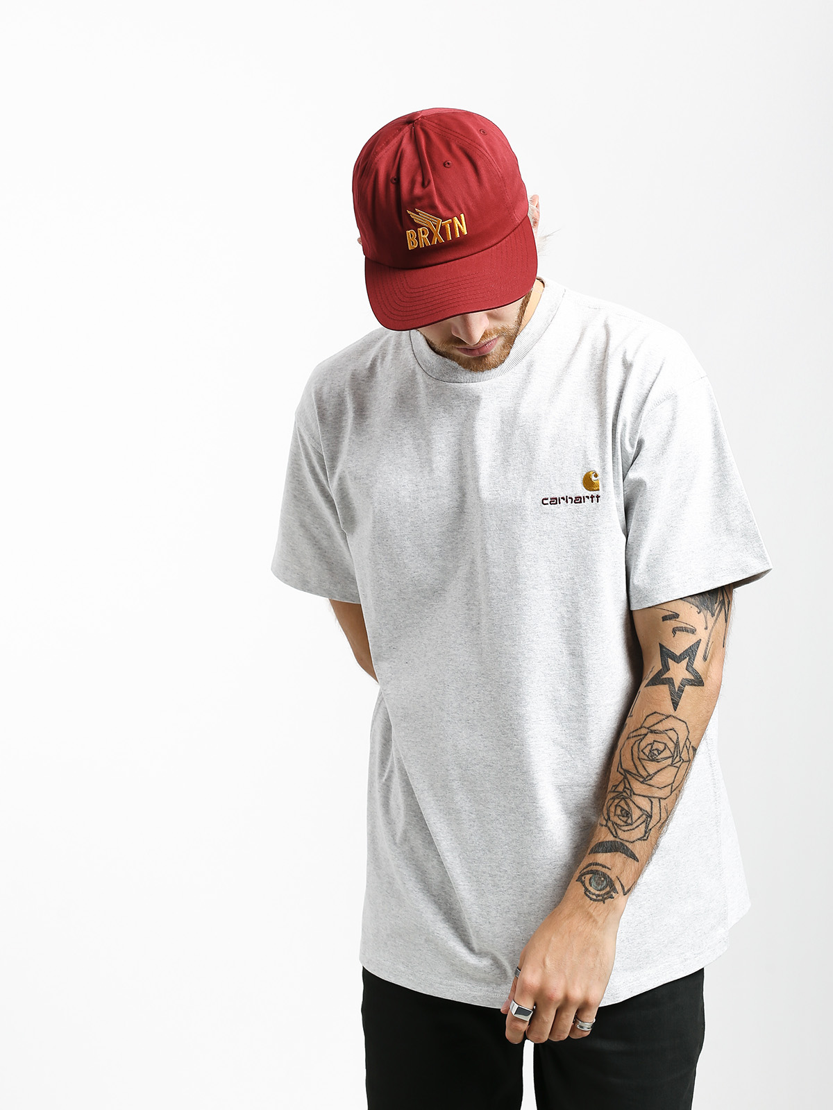 Carhartt WIP American Script T-shirt (ash heather)