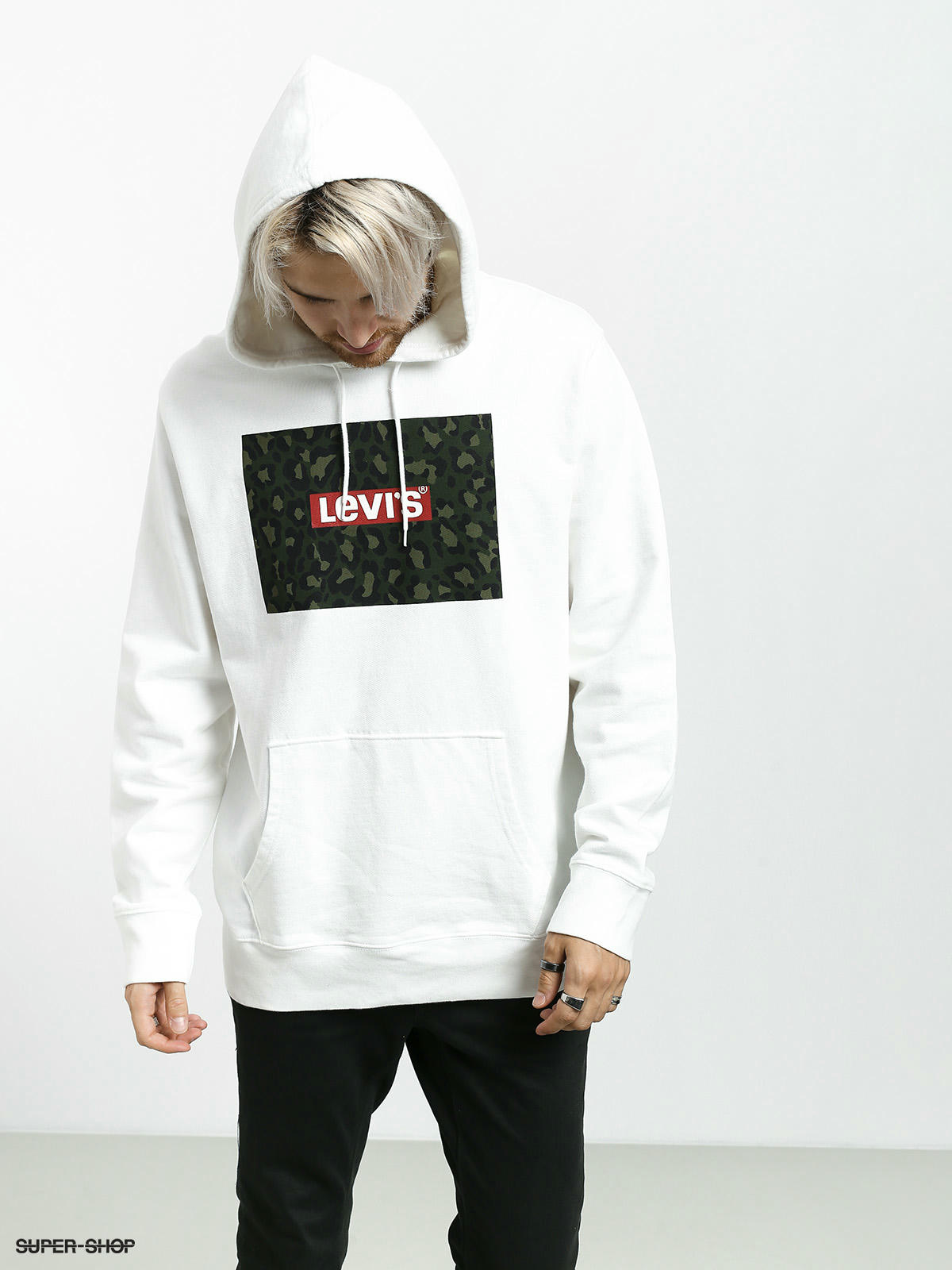 levis hoodie white