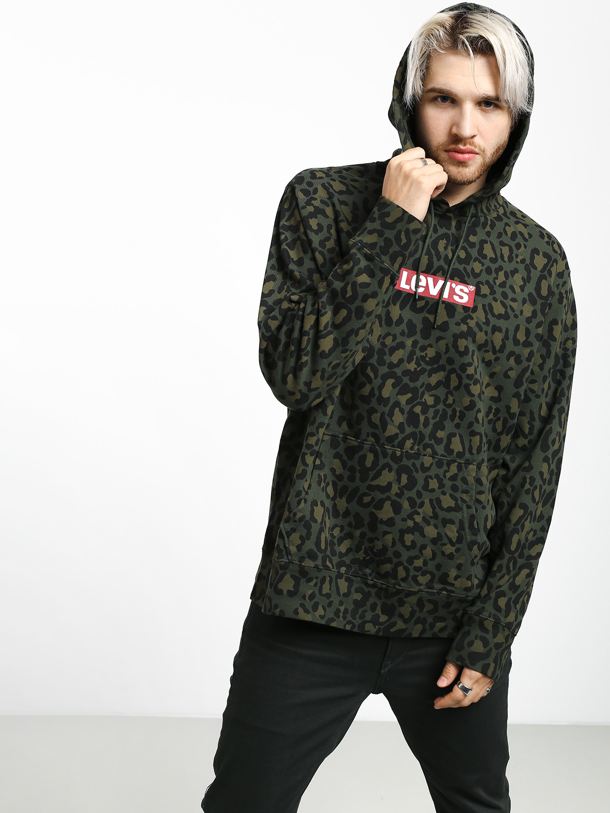 Levi's Graphic Box HD Hoodie (bubble cheetah/olive woods)