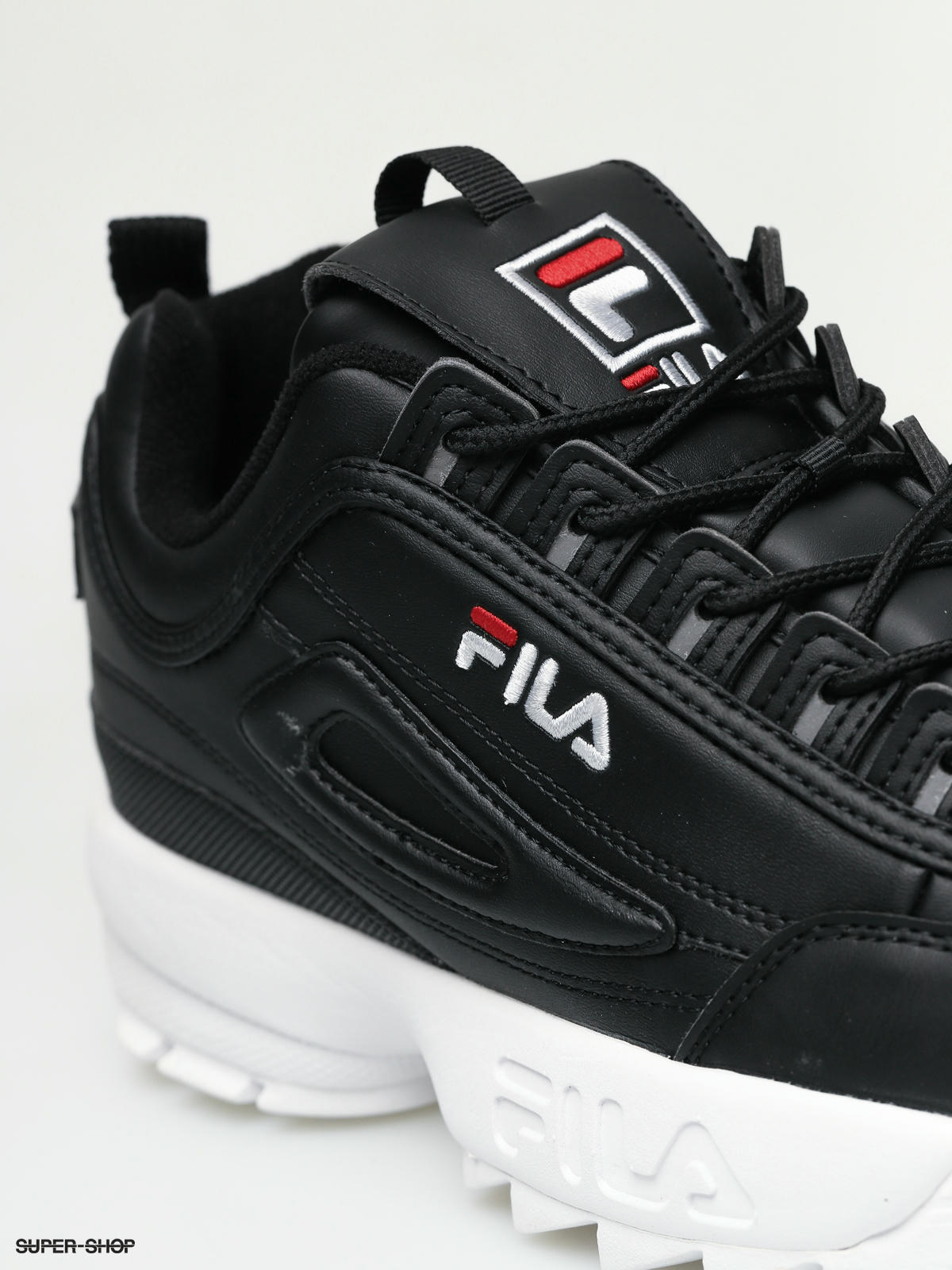 fila shoes black and gray