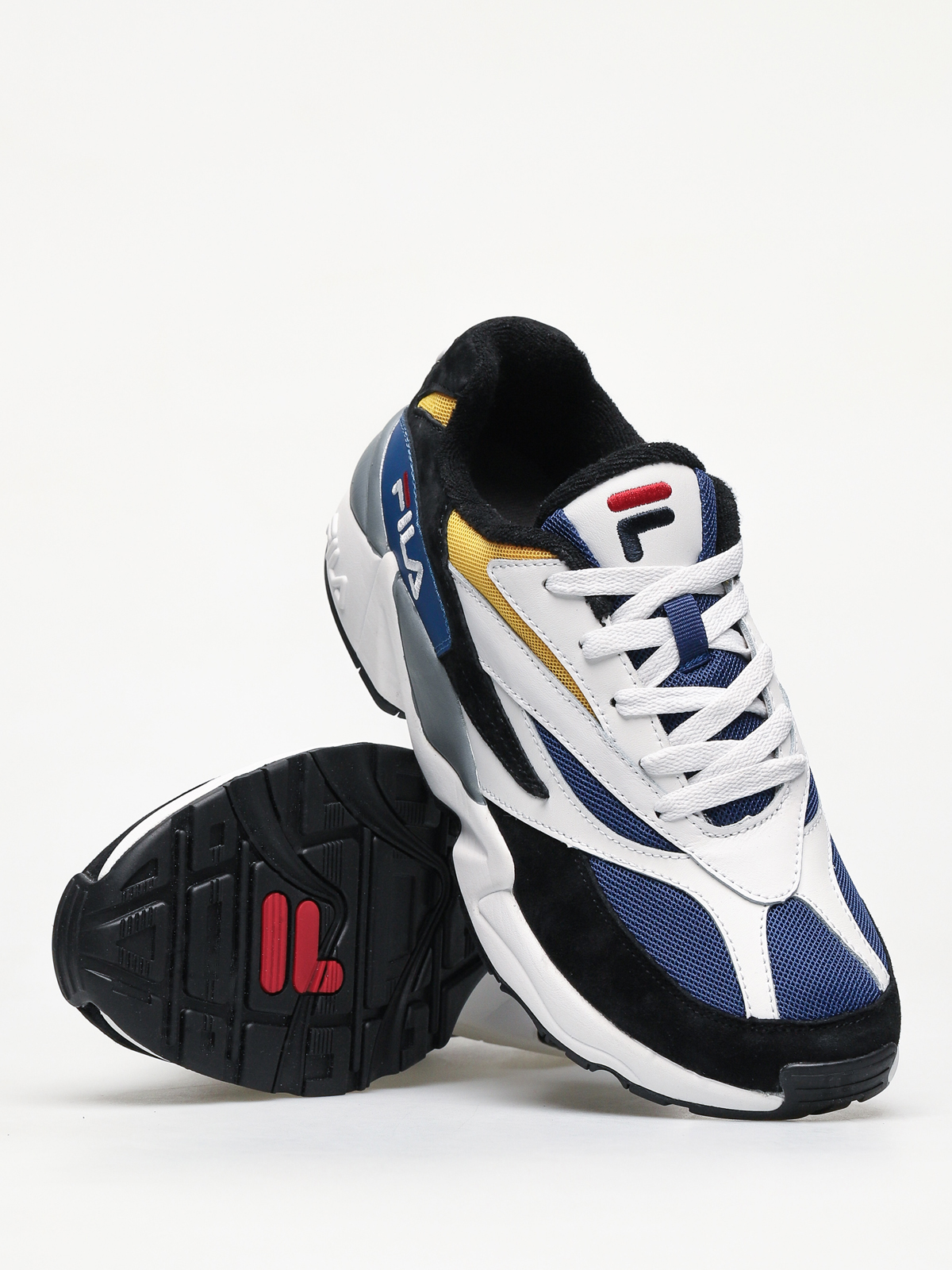 Fila V94M Low Shoes (black/white/citrus)