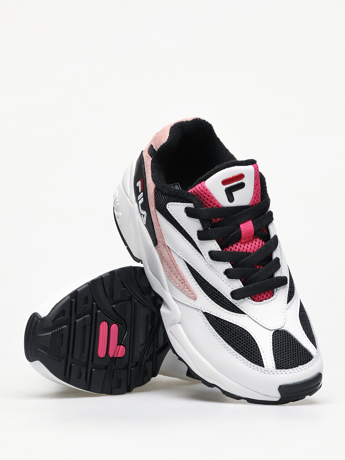Fila V94M Low Shoes Wmn (white/black/quartz pink)