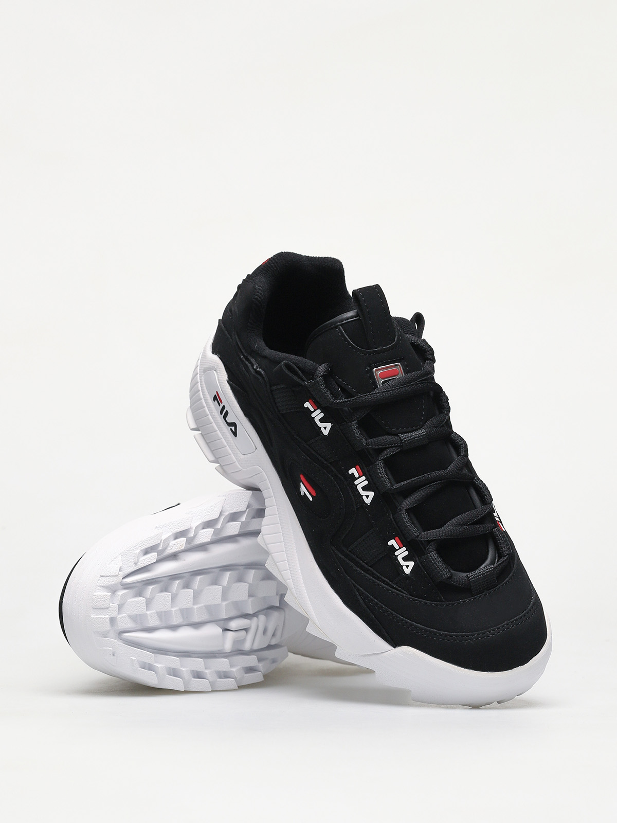 Fila D Formation Shoes (black/white/fila red)