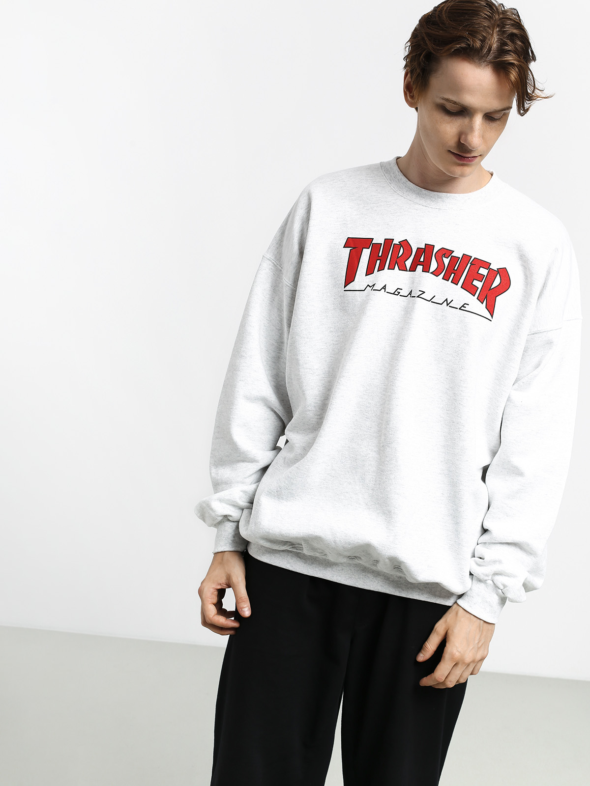 Thrasher Outlined Sweatshirt (ash grey)