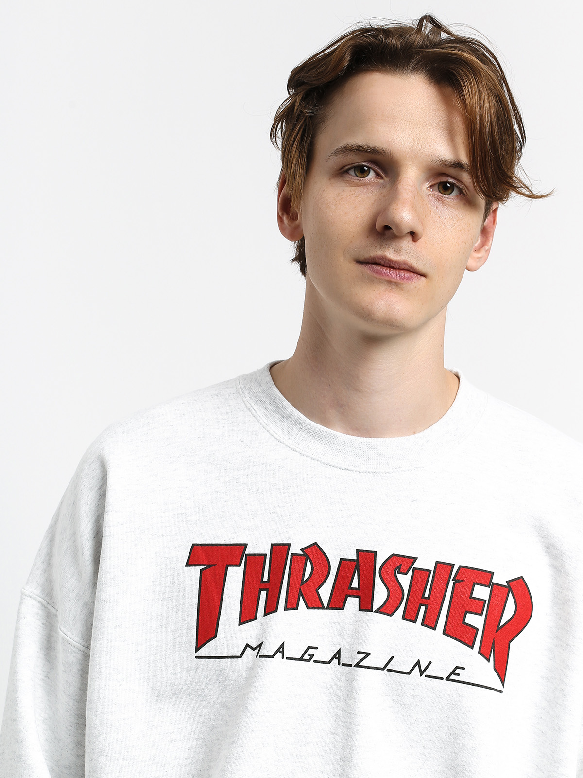 Thrasher Outlined Sweatshirt (ash grey)