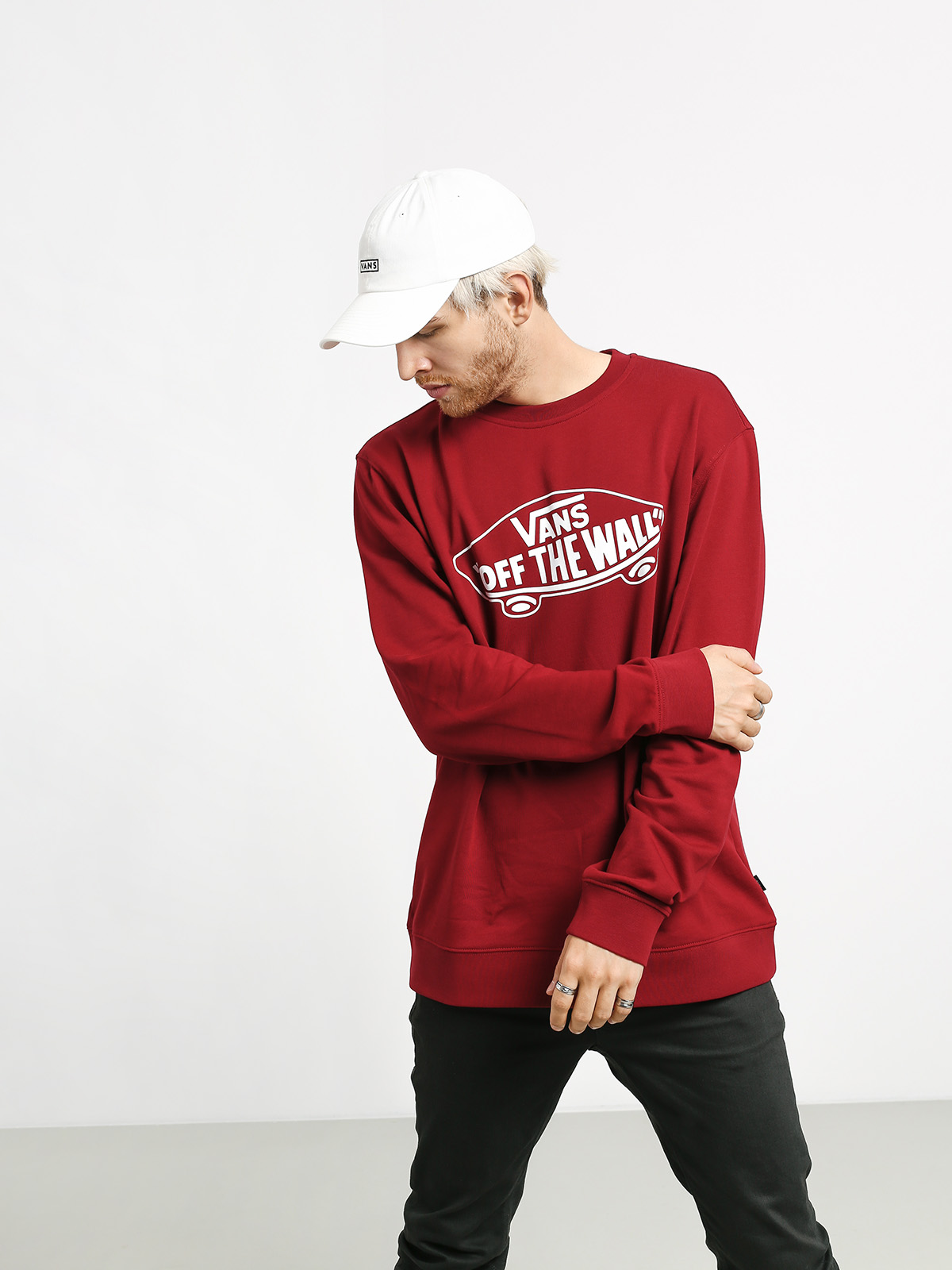 vans sweatshirt red