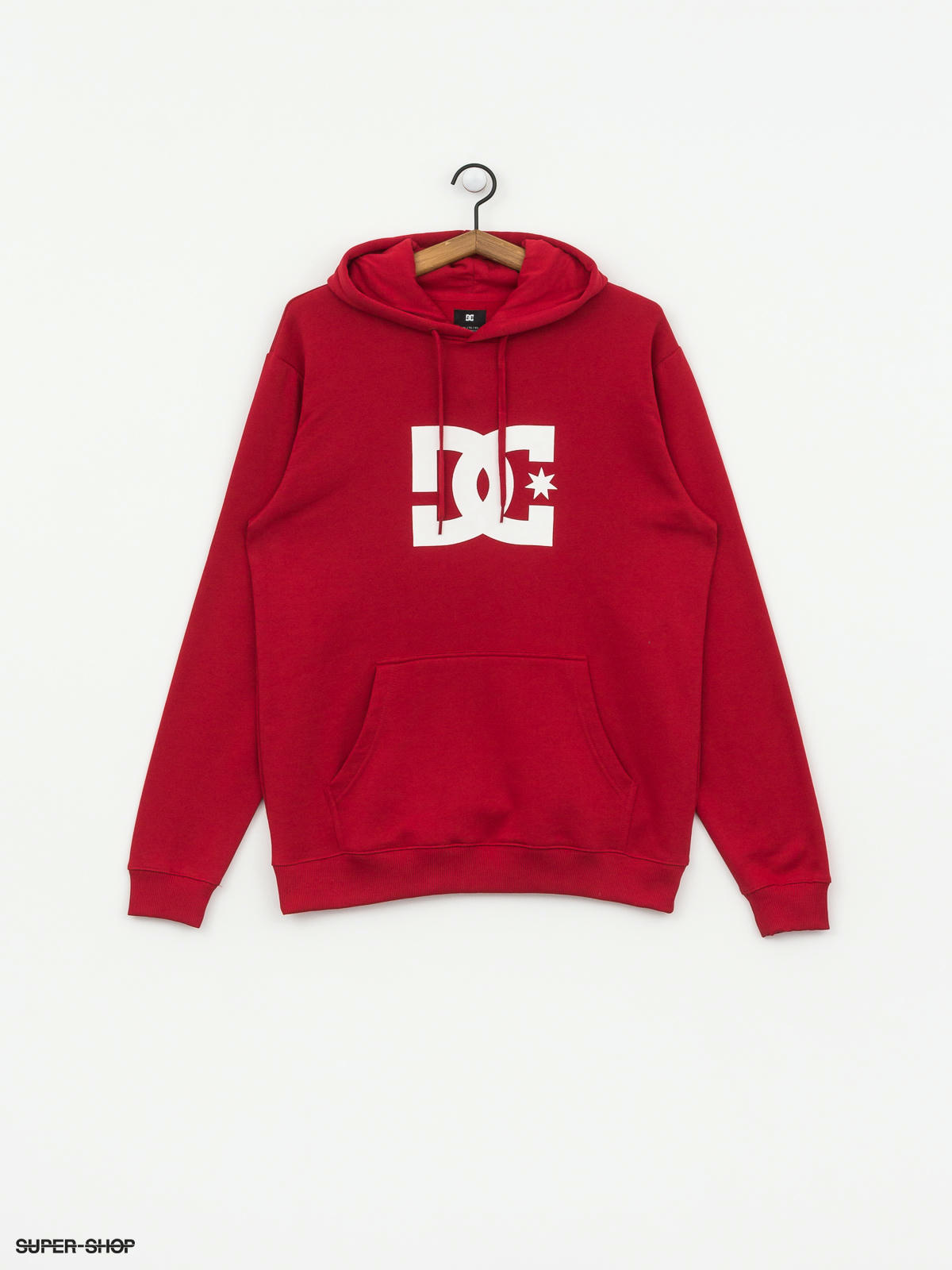 red sweatshirt with white stars