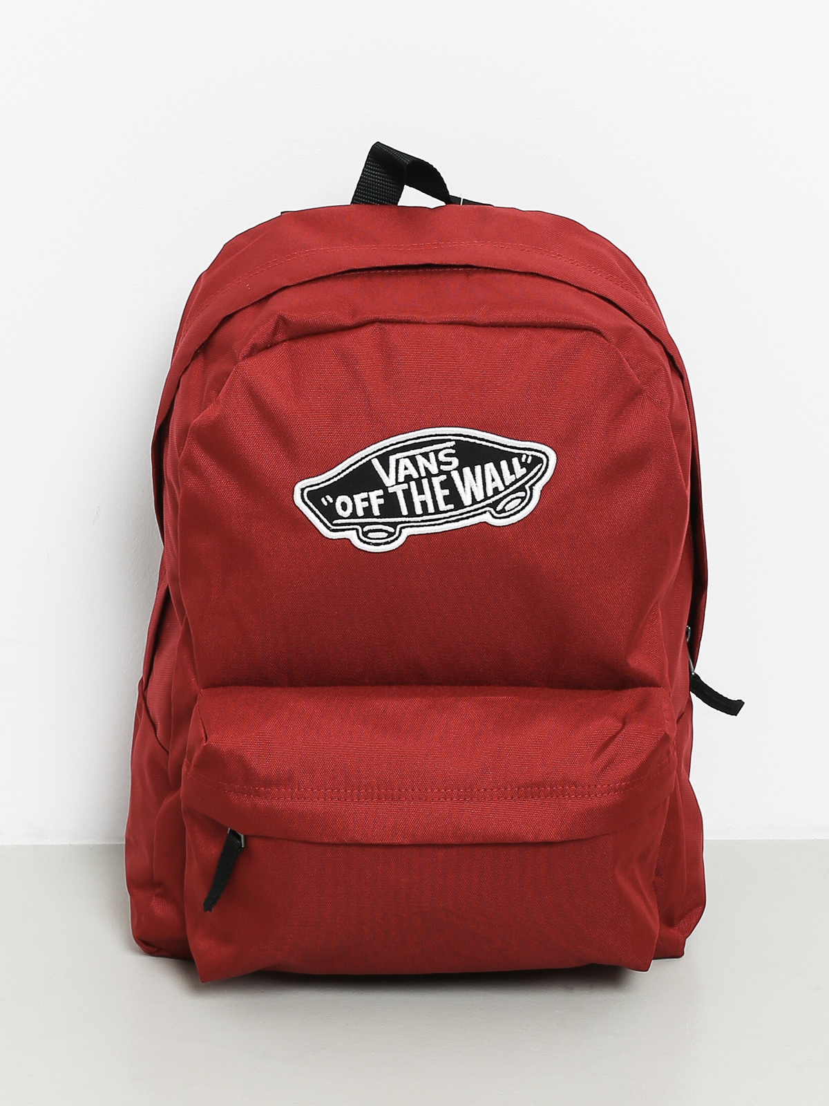 vans realm backpack red