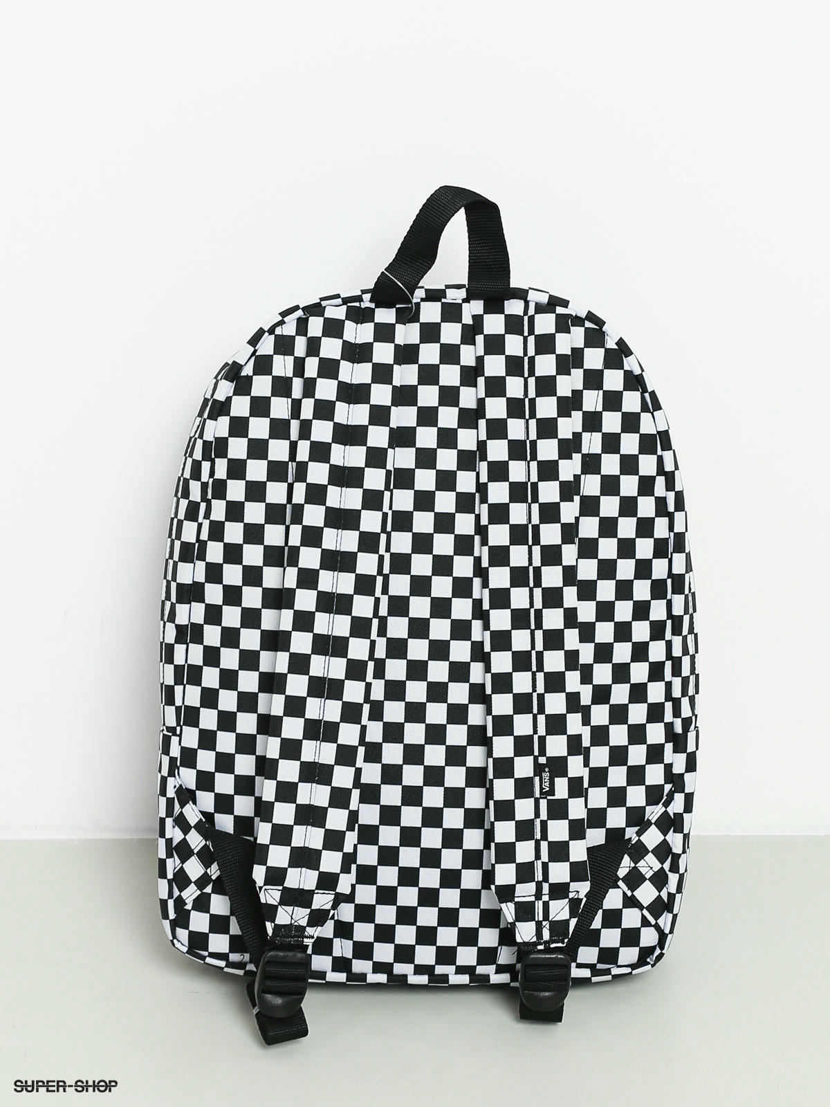 vans old skool iii backpack black white check