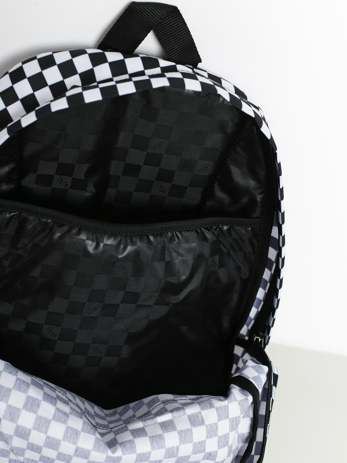 vans old skool iii backpack black white check