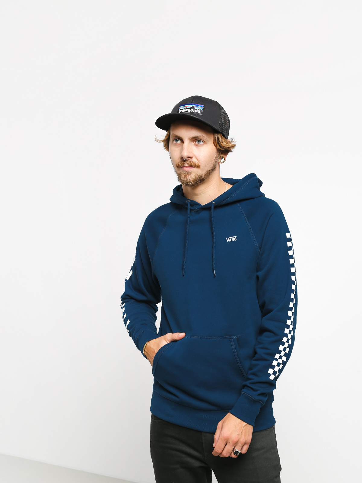 vans hoodie navy