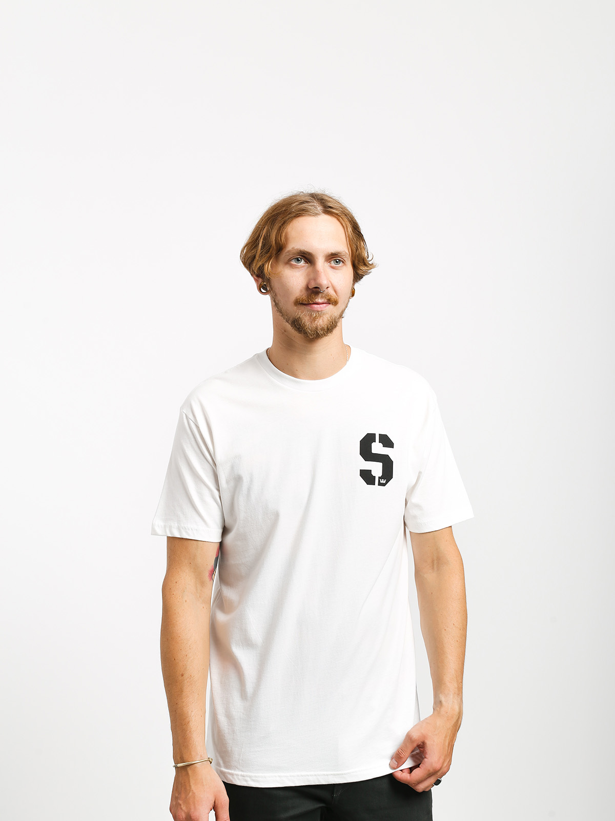 Supra Stencil T-shirt (white/black)