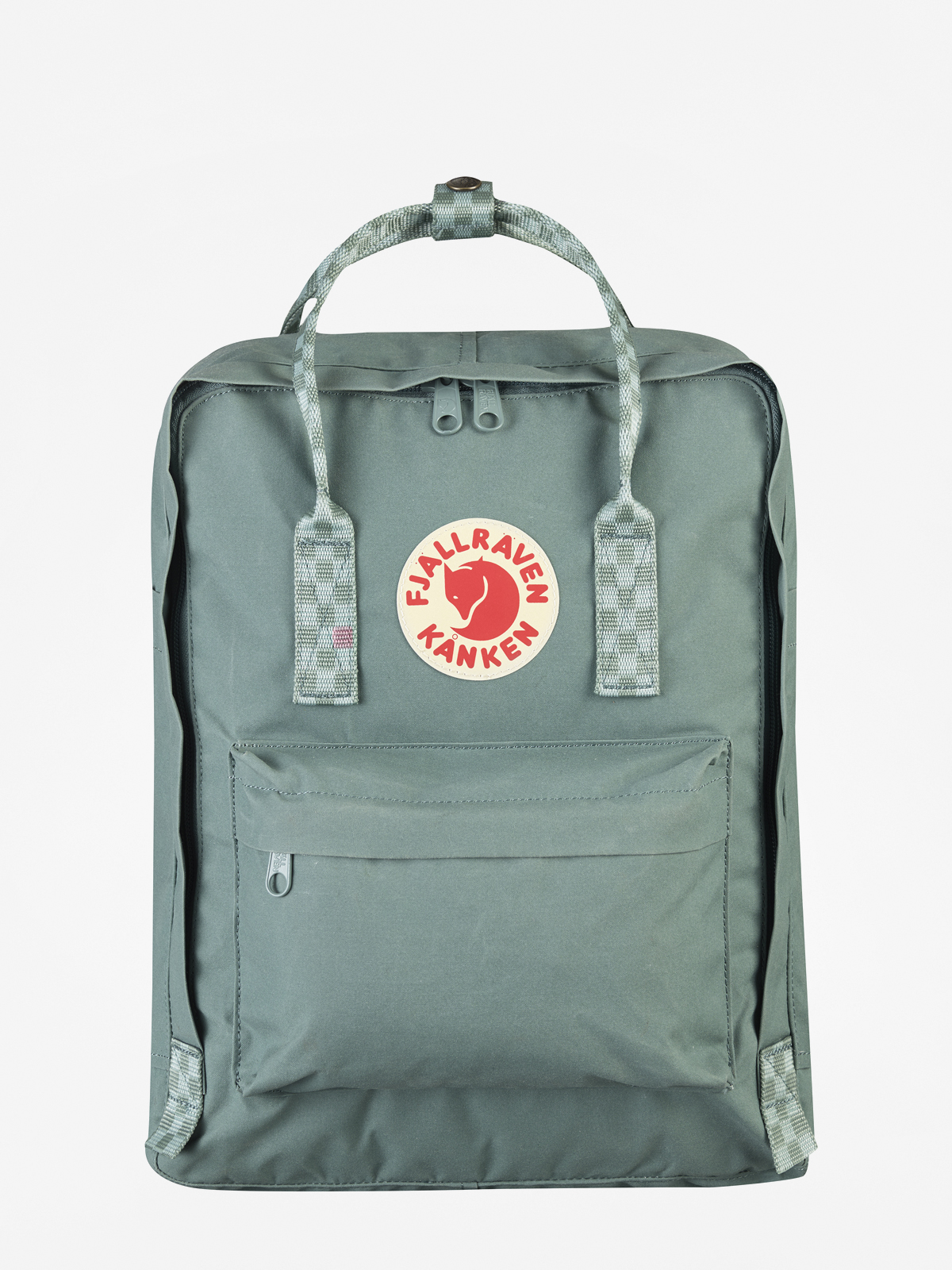 Fjallraven Kanken Backpack (frost green/chess pattern)