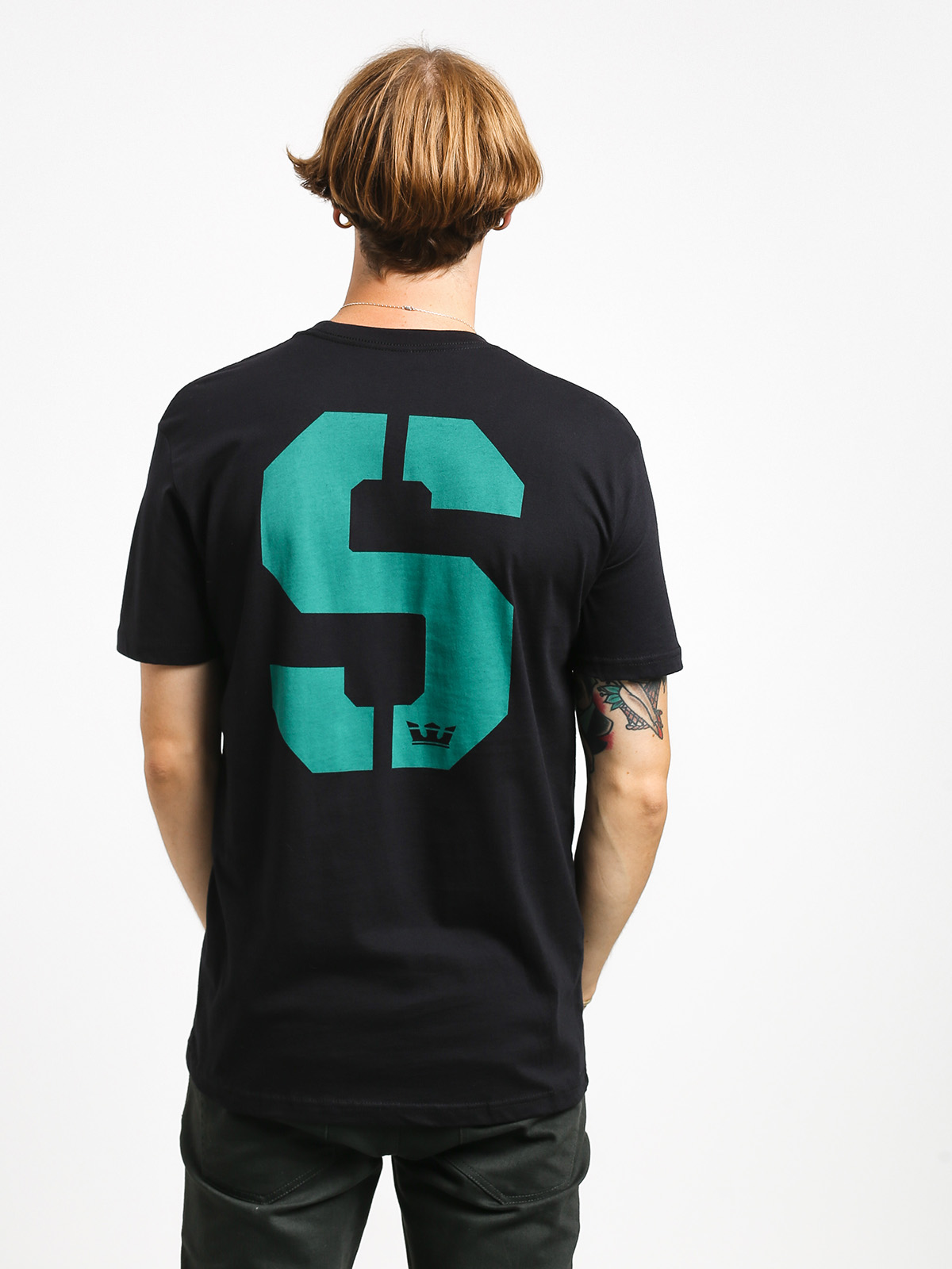 Supra Stencil T-shirt (black/teal)