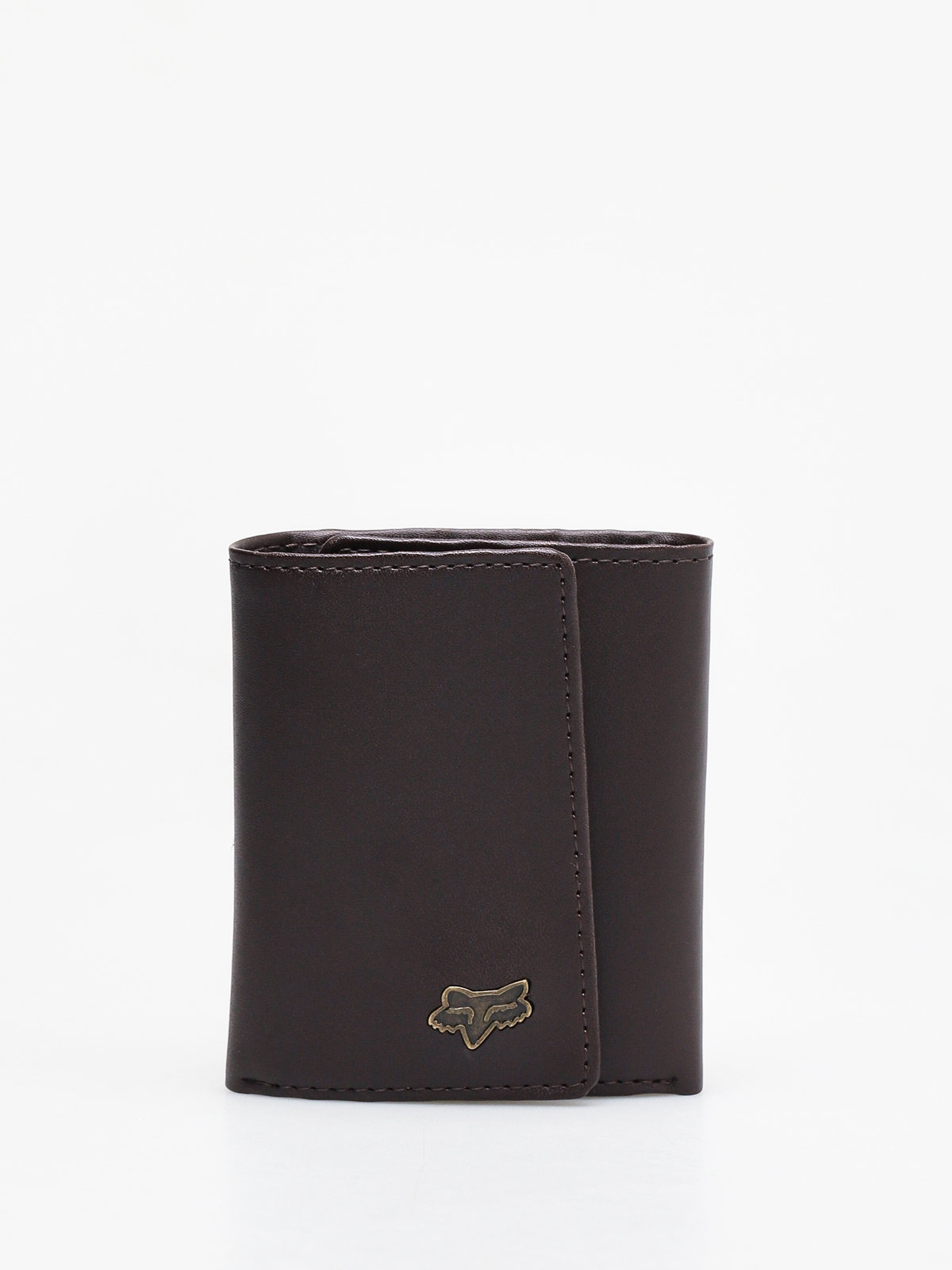 Fox Trifold Leather Wallet (brn)