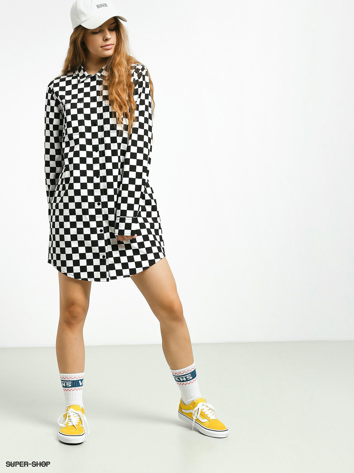 checkerboard vans dress