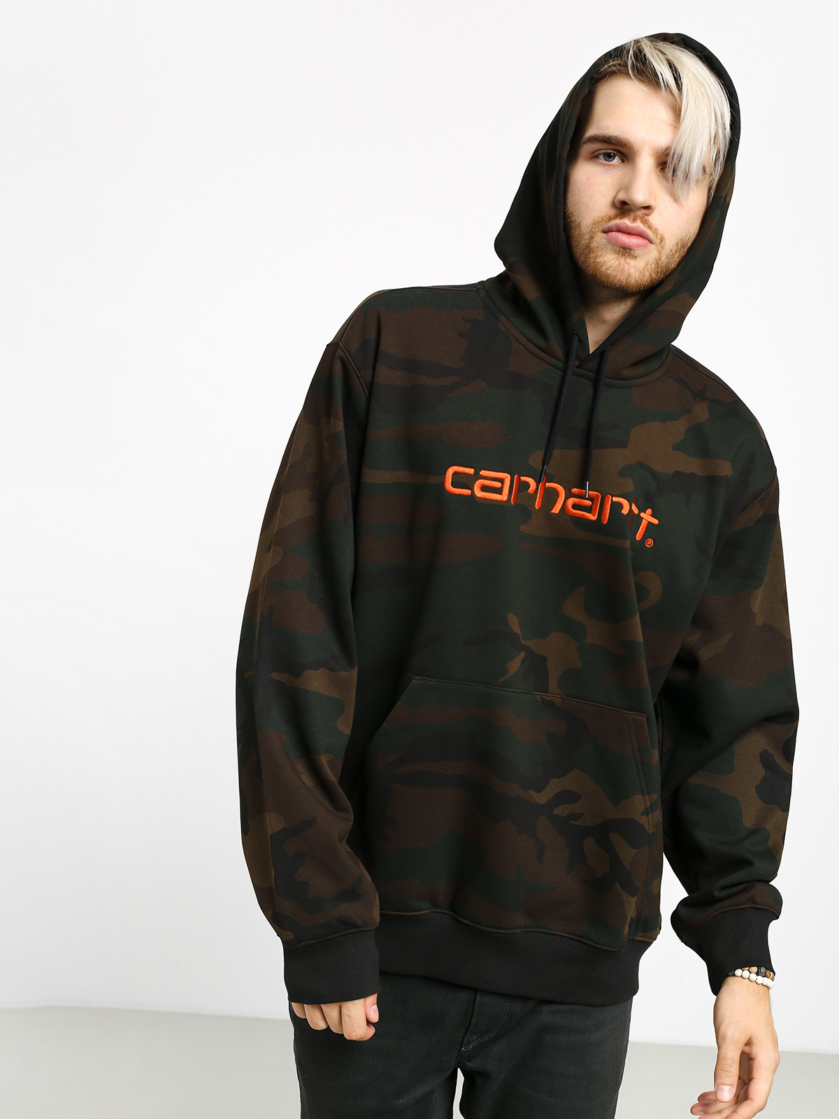 Carhartt WIP Carhartt HD Hoodie (camo evergreen/brick orange)